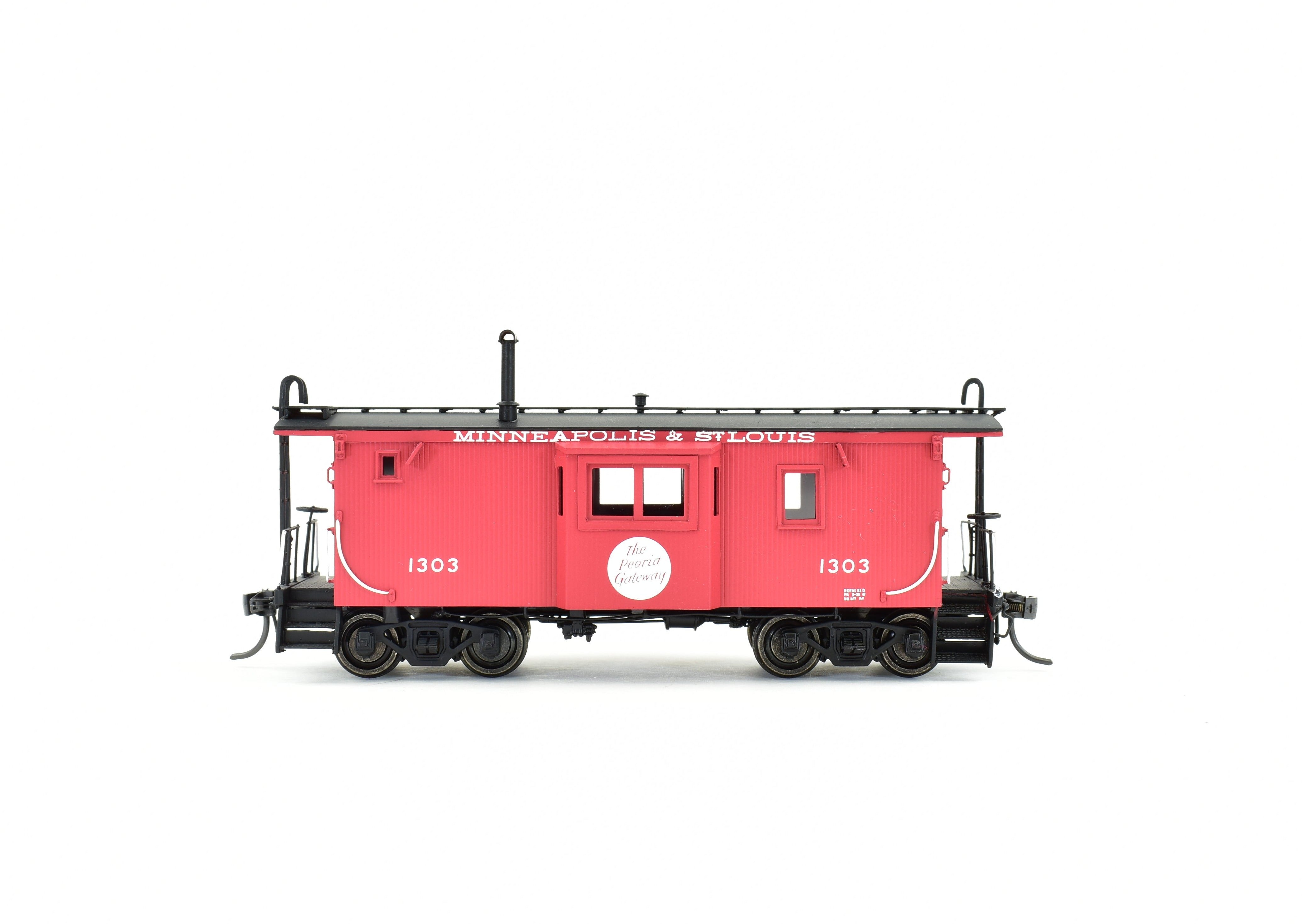 HO Brass DVP Minneapolis & St Louis Wood Bay Window Caboose Model FP 2006