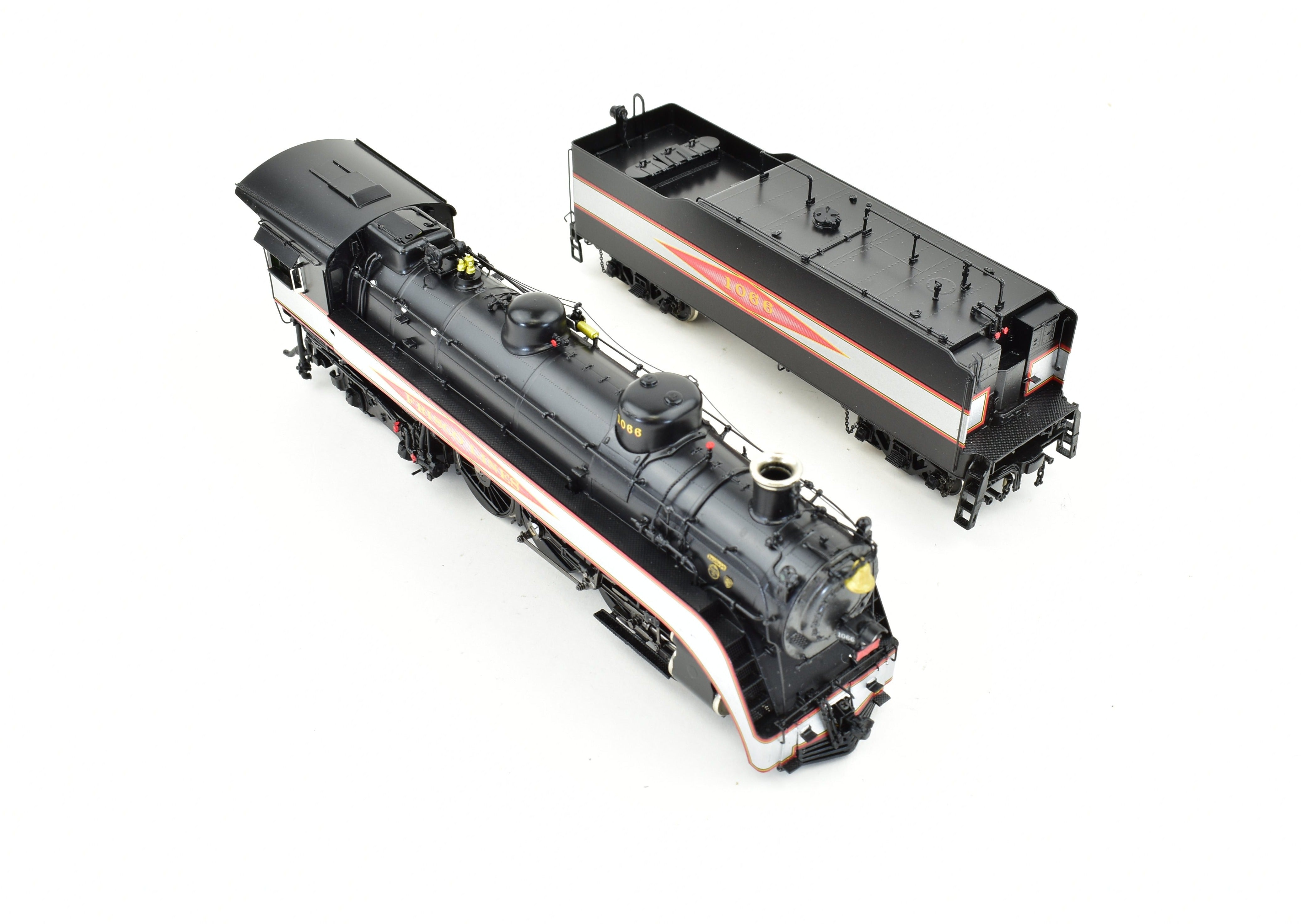 HO Scale Brass Precision Scale Co. Frisco 4-6-4 Hudson Locomotive Model Factory Painted with Precision Detail, Serial #1066