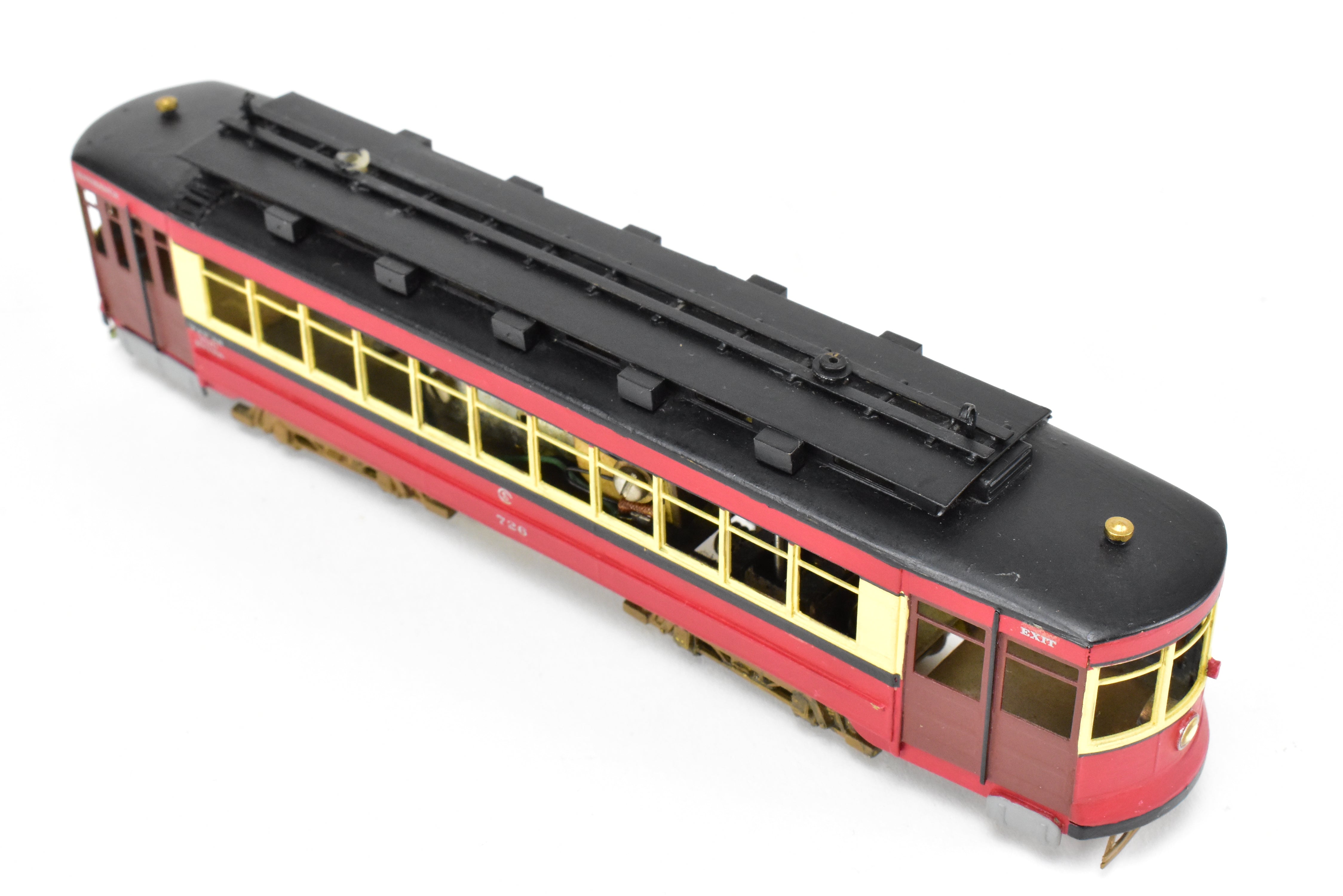 HO Scale Brass Chicago Surface Lines Pullman Car Model - Fairfield Models 343 CSL Custom Painted with Road Number 726