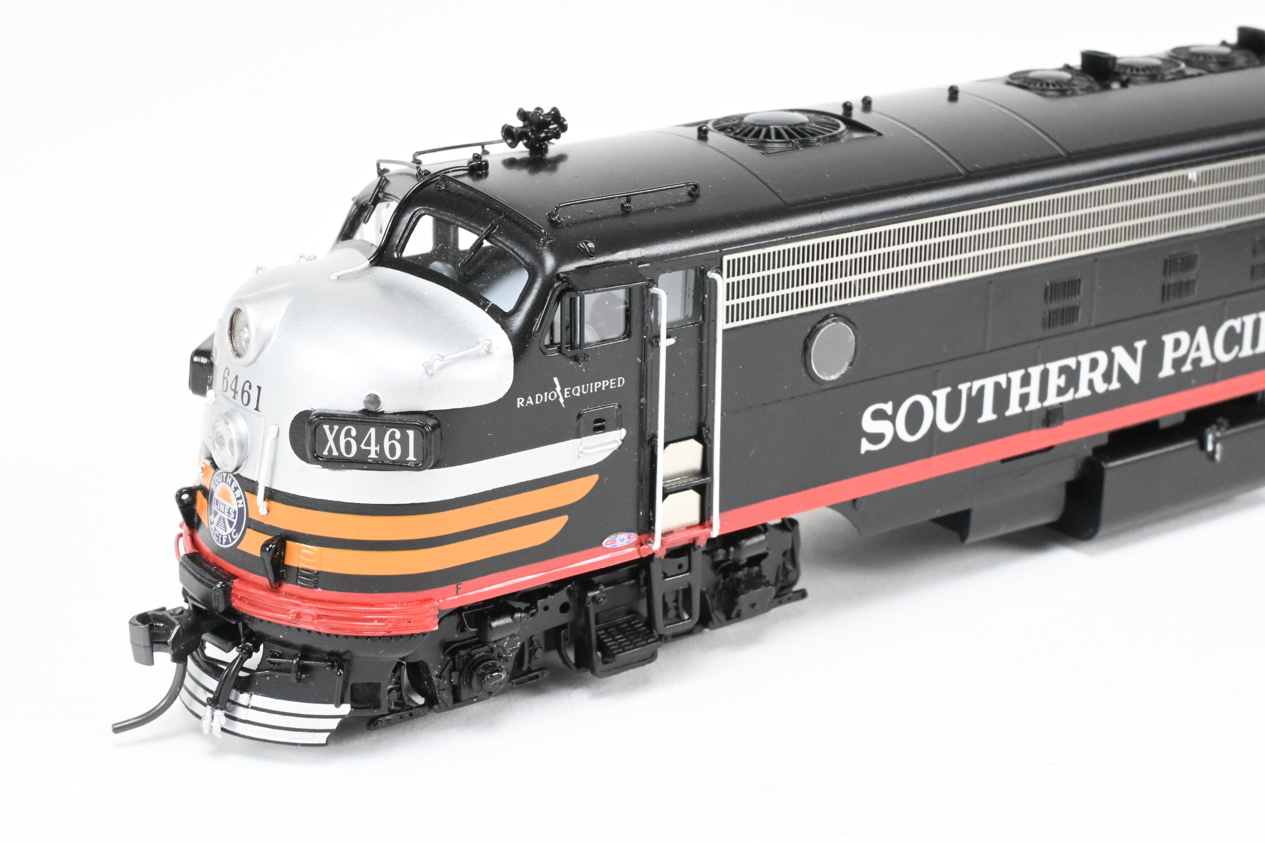 HO Scale Brass EMD FP7A/F7B Set in SP Black Widow Scheme