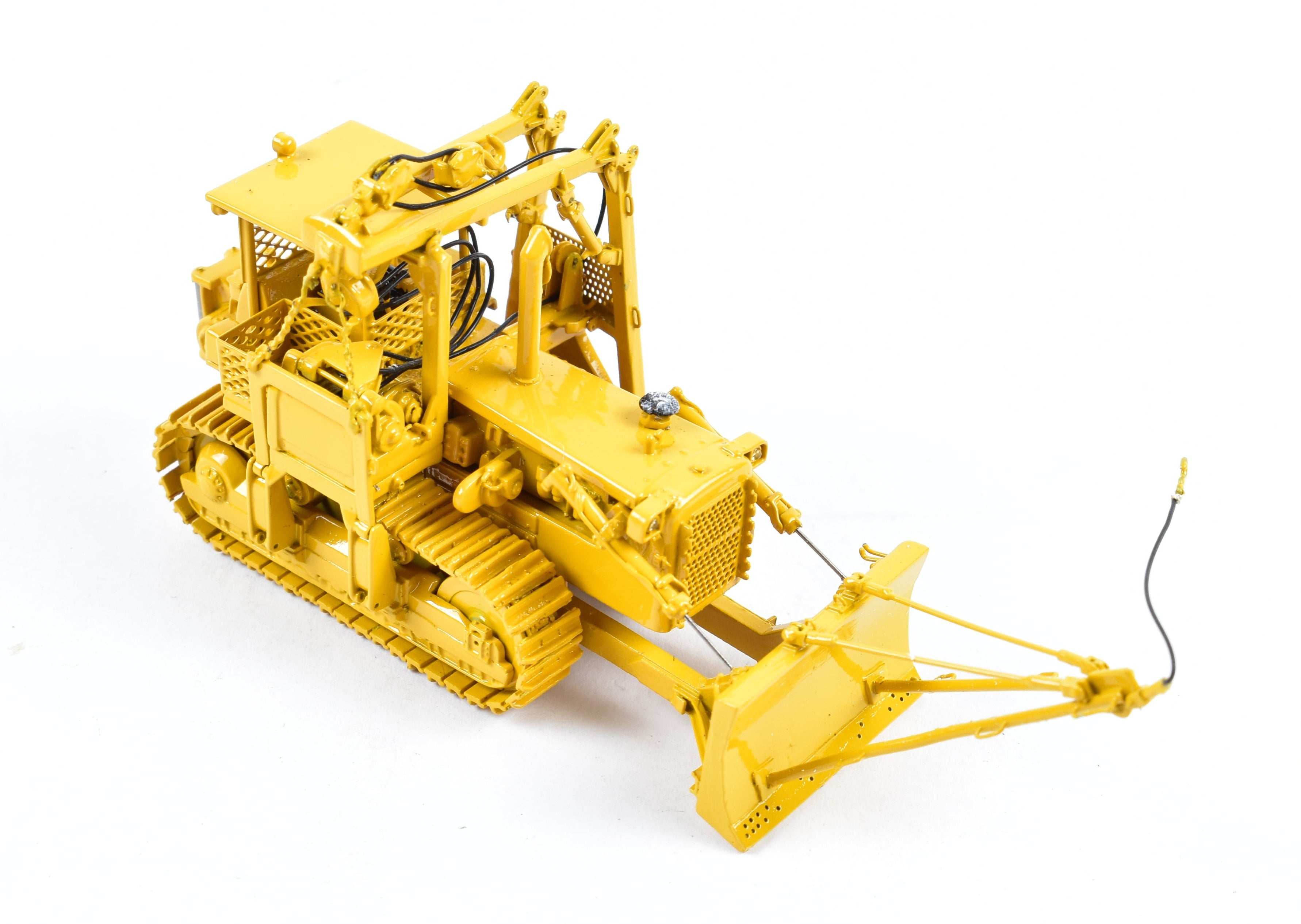HO Brass OMI Overland D&RGW Pipe Laying Dozer FP in Factory Yellow