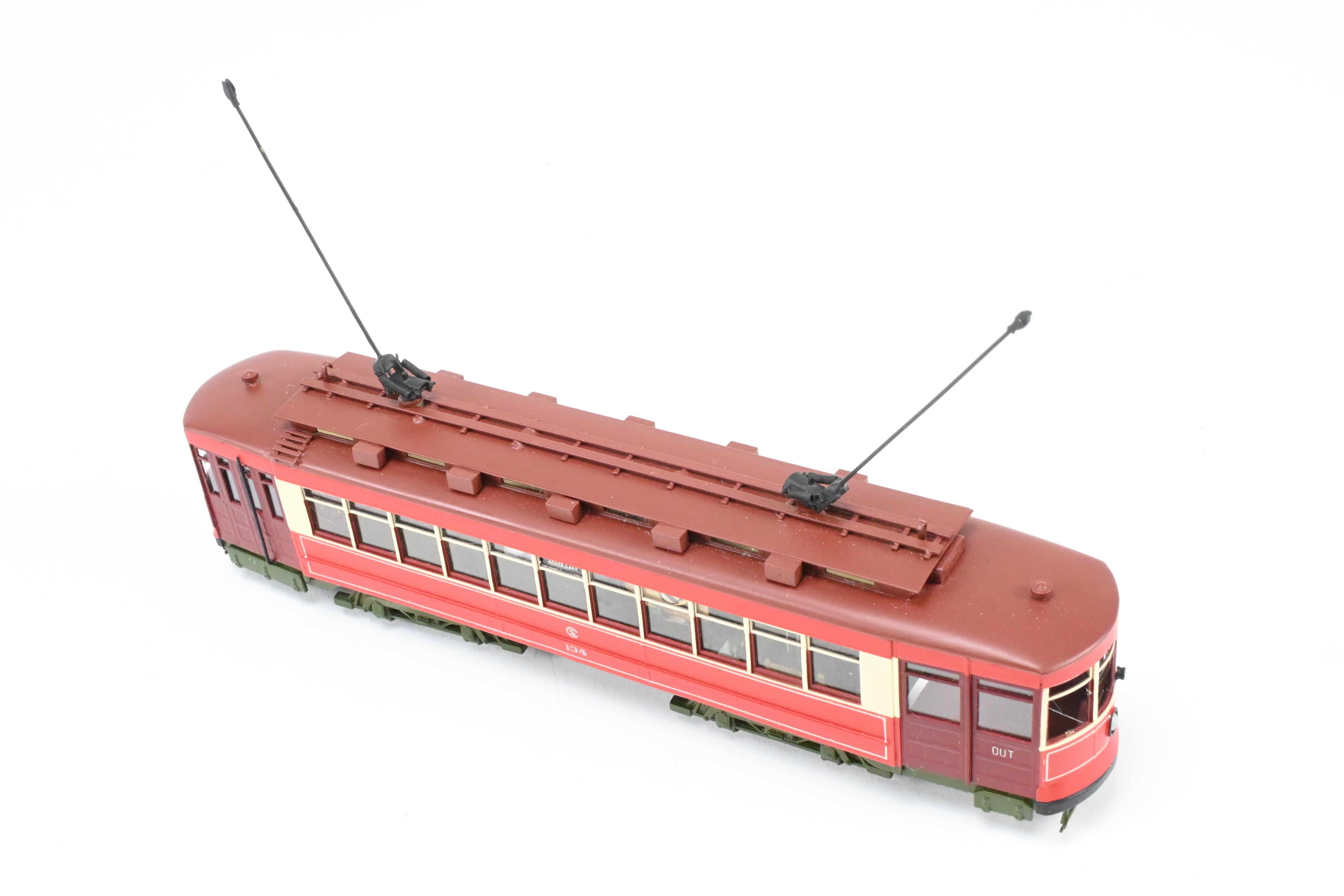 High - Quality HO Scale Brass Chicago Surface Lines Pullman Car Model - Fairfield Models 343 CSL, Custom Painted as No. 134, with Reboxx Packaging