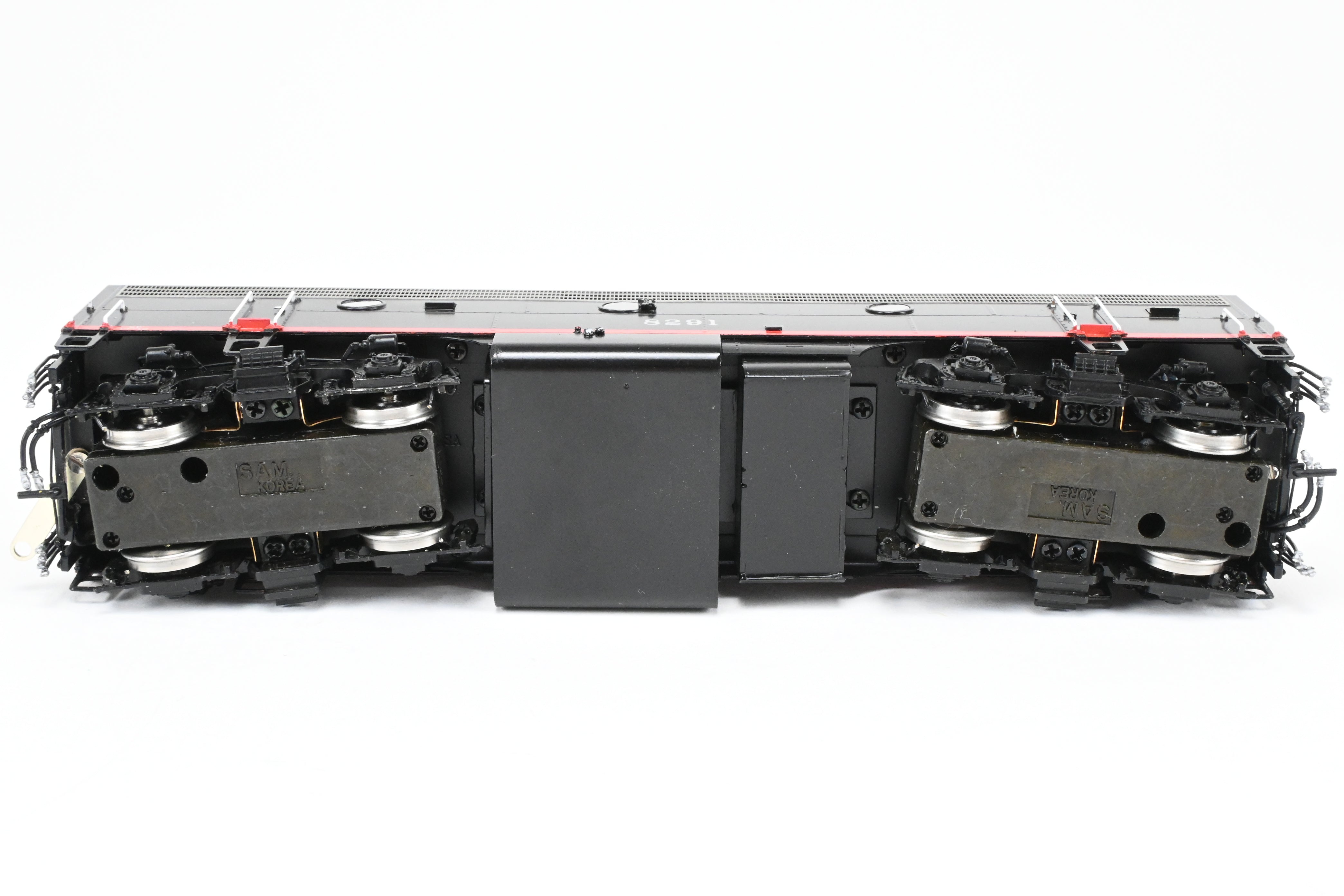 HO Scale Brass EMD FP7A/F7B Set in SP Black Widow Scheme