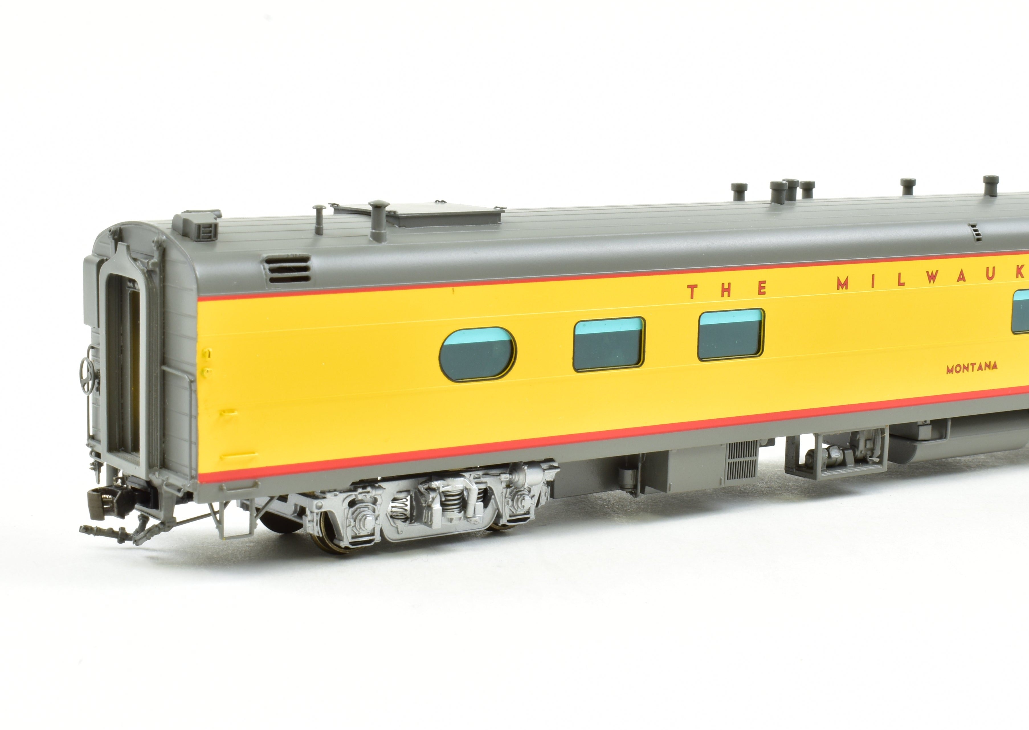 1957 HO Brass Milwaukee Road Business Car 'Montana' Factory Painted by Railway Classics