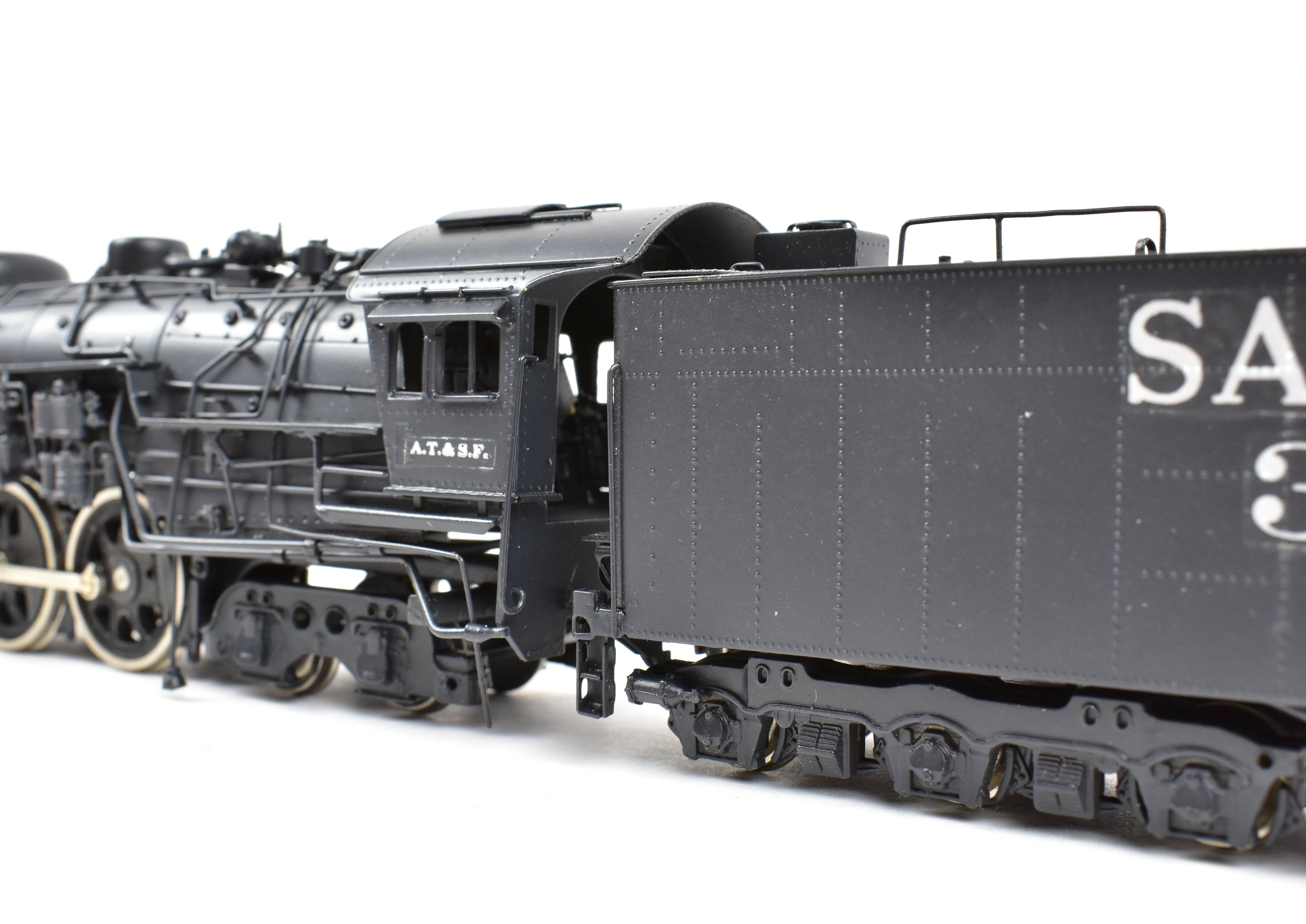 HO Brass Key Imports ATSF Santa Fe 3450 Class 4-6-4 Modernized Custom Painted Locomotive No. 3458