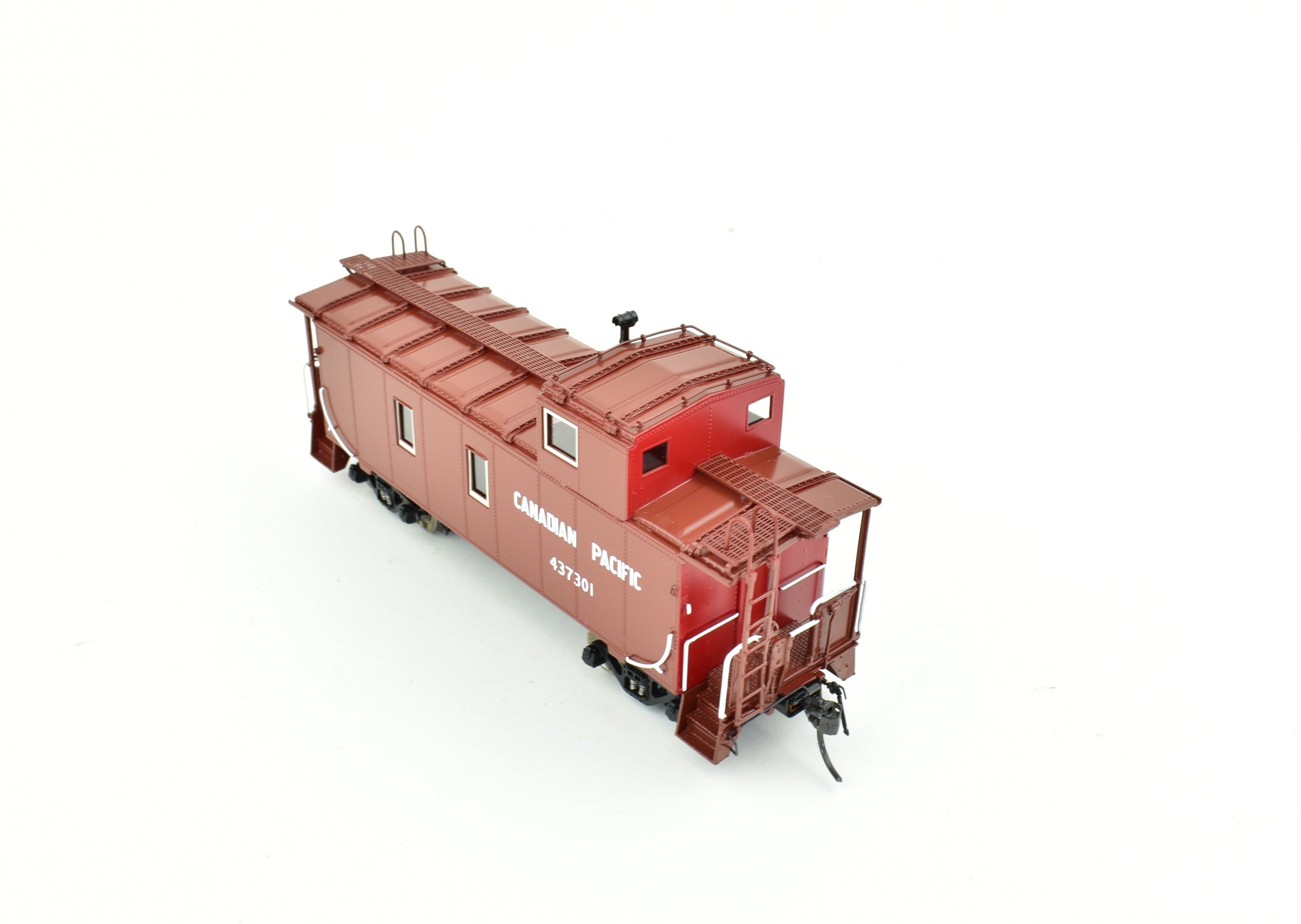 HO Scale Brass Canadian Pacific Steel Caboose by Overland Models, Inc. (OMI), Factory Painted with #437301 Decoration