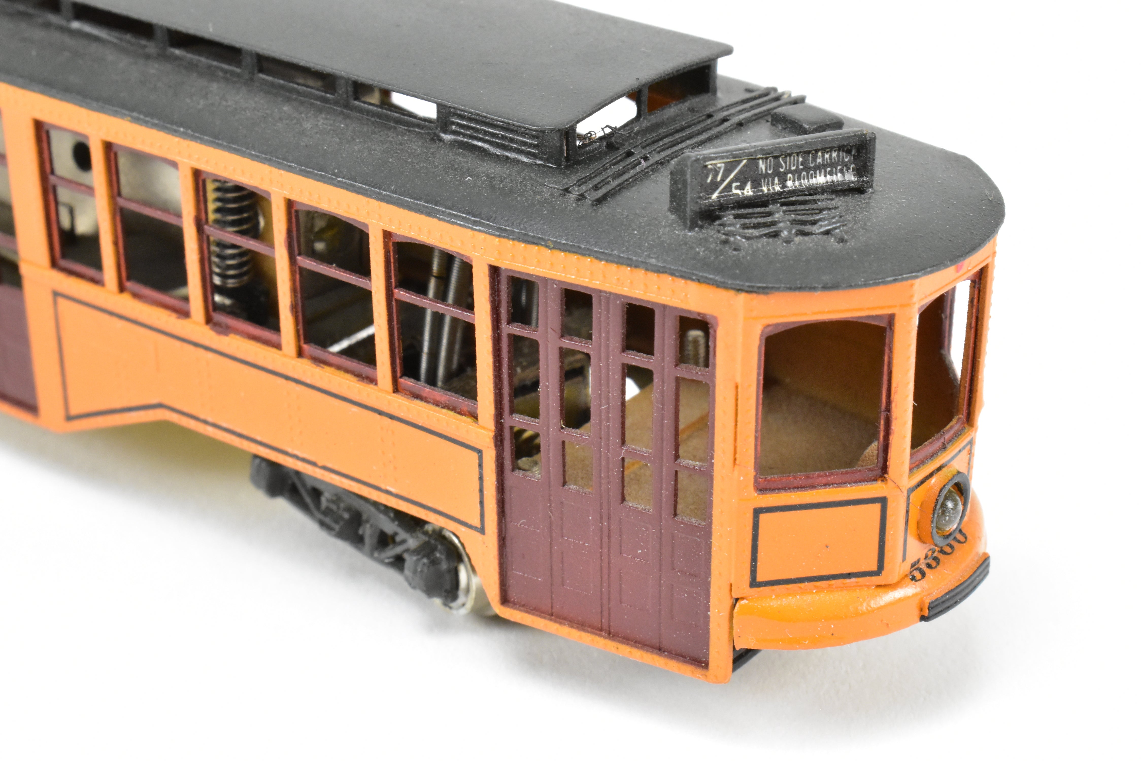 HO Scale Brass Model Fairfield Traction Models Pittsburgh Railway Co. Jones Single - Ended Trolley Car, Version CP #5360