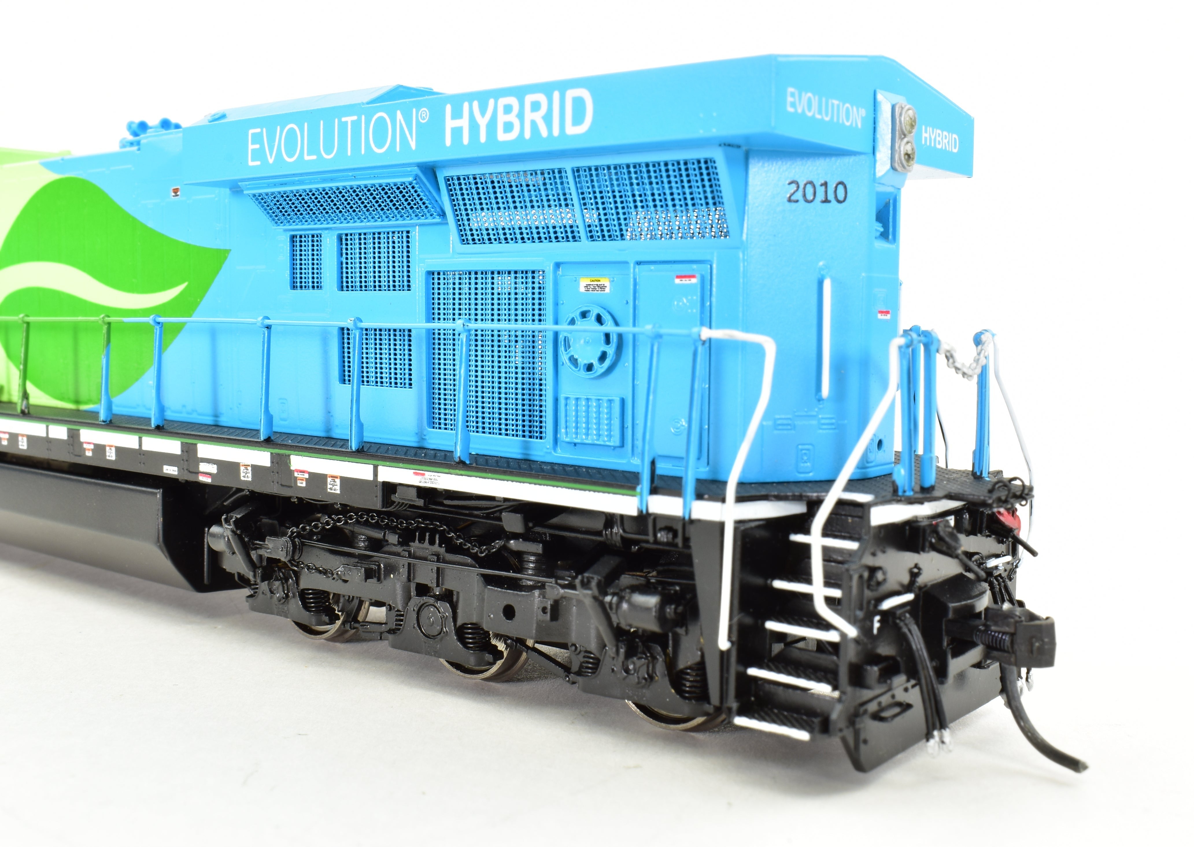 HO Scale Brass Model Train Set - Overland Models Inc. GE Demo, General Electric Demonstrator GE Evolution and Test Car Set with Factory Paint
