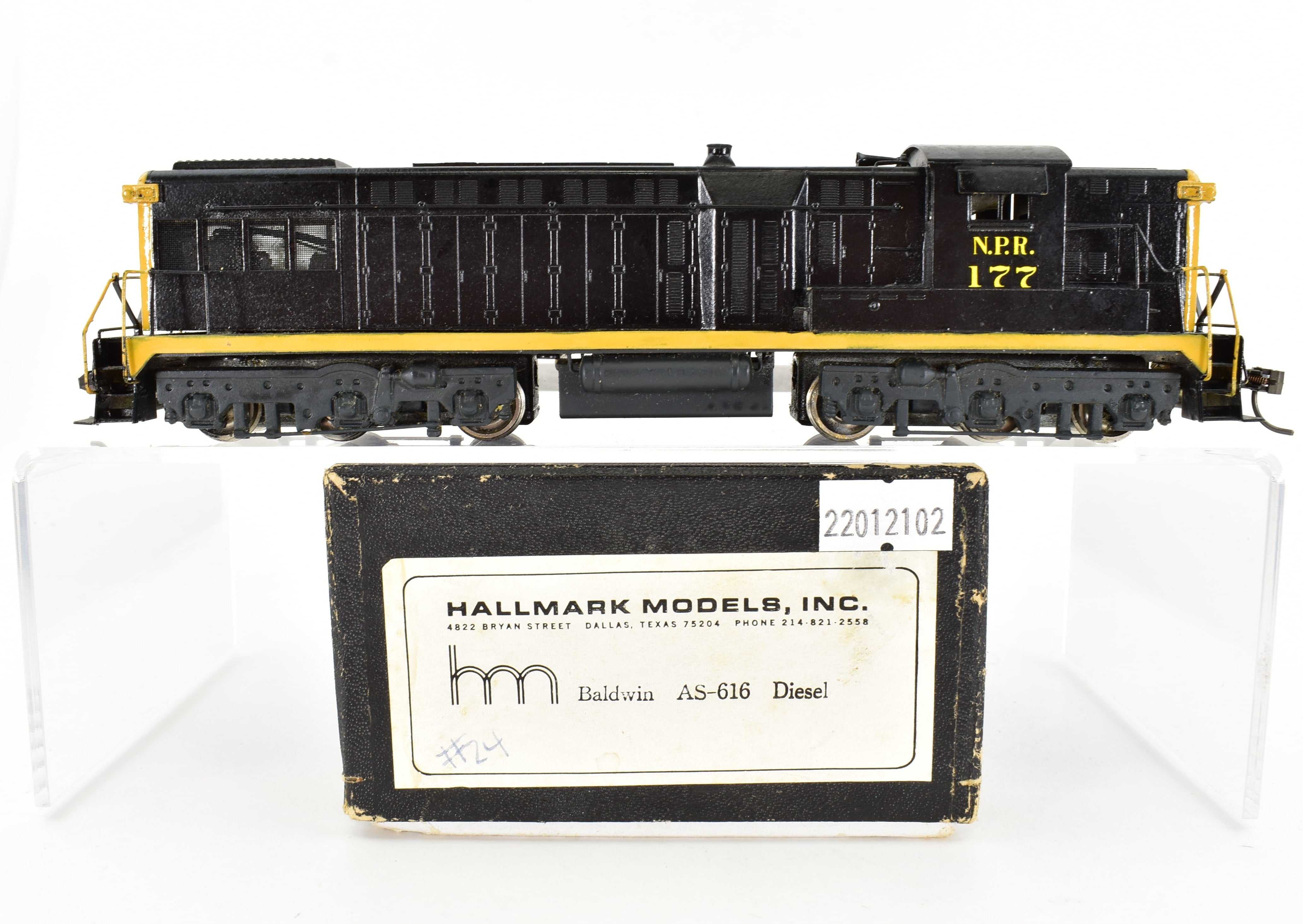 HO Scale Brass Hallmark Models Northern Pacific Baldwin AS - 616 Diesel Locomotive with Custom Painted Finish, Sold As - Is