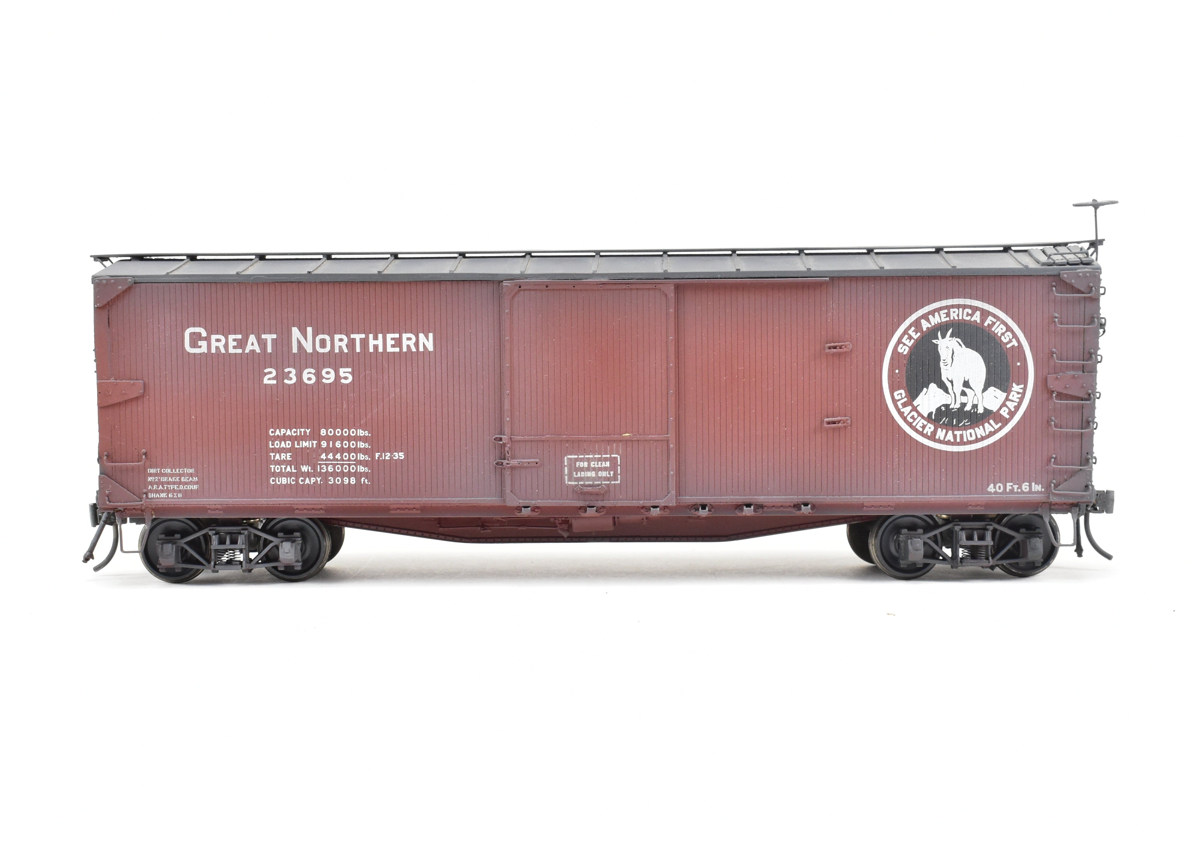 O Scale Chooch Ultra Scale GN Great Northern 40' USRA OB Wood Boxcar Pro-built #23695