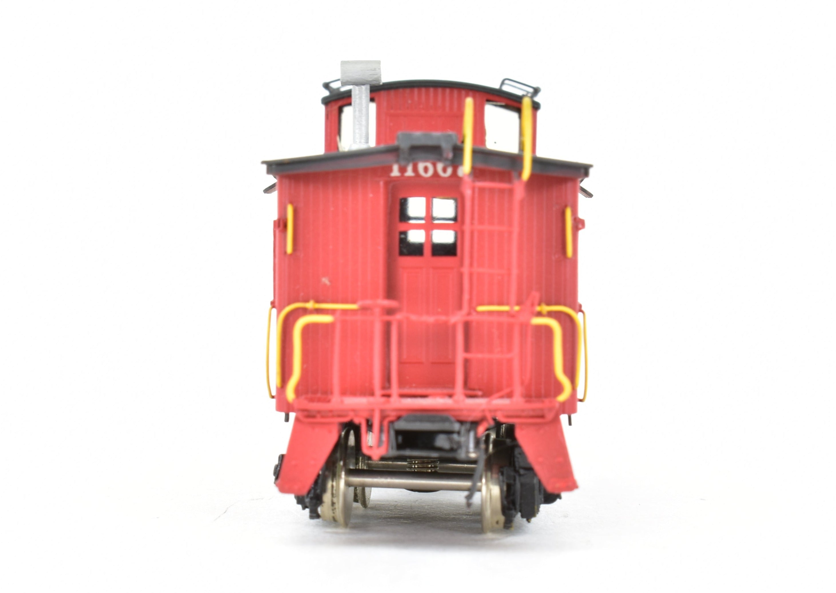 HO Scale Brass Chicago & North Western (C&NW) Wood Caboose with Number Board Version CP by Overland Models, Inc. (OMI)