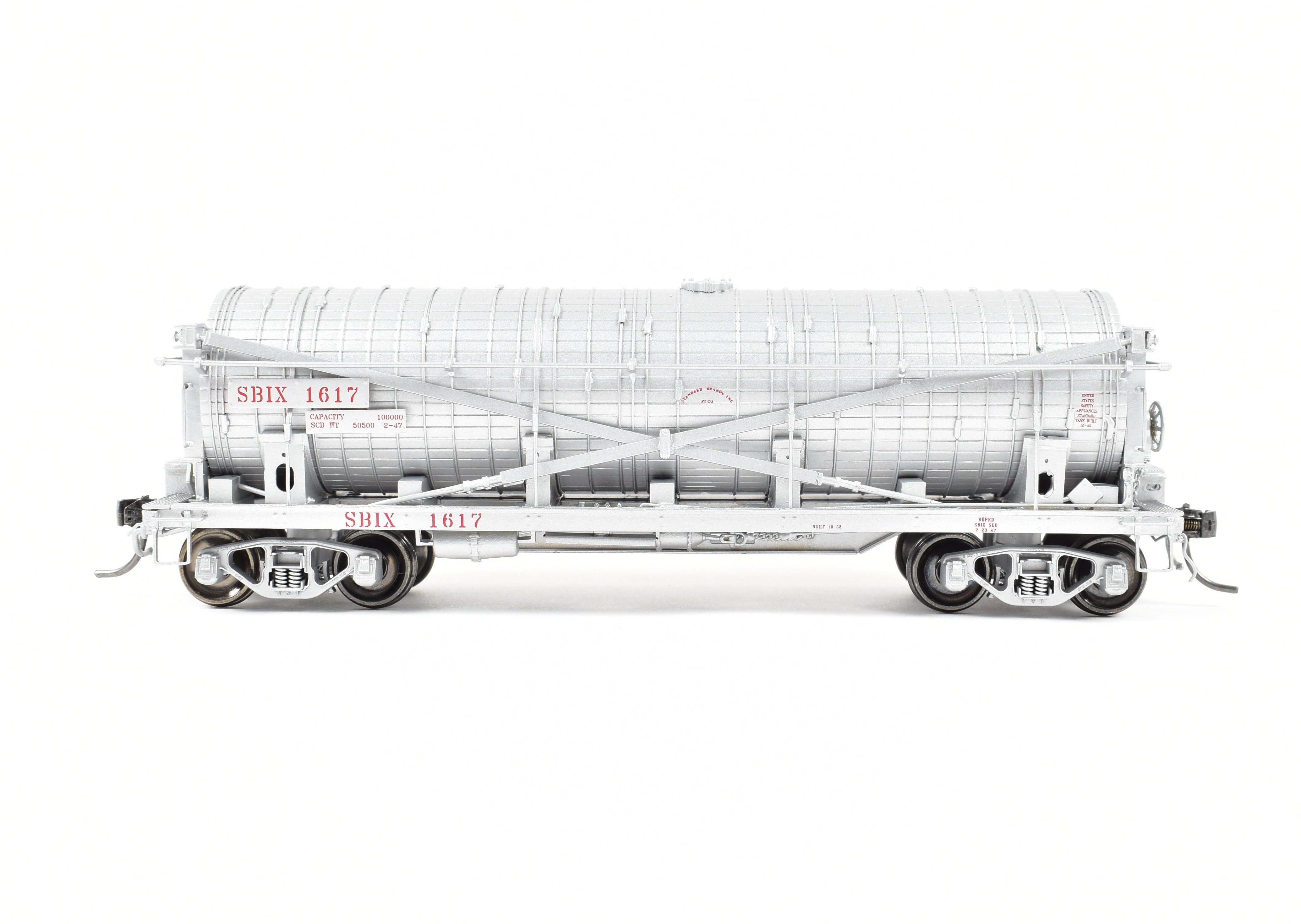 New HO Brass North Bank Line SBIX 1617 Standard Brand Vinegar Car
