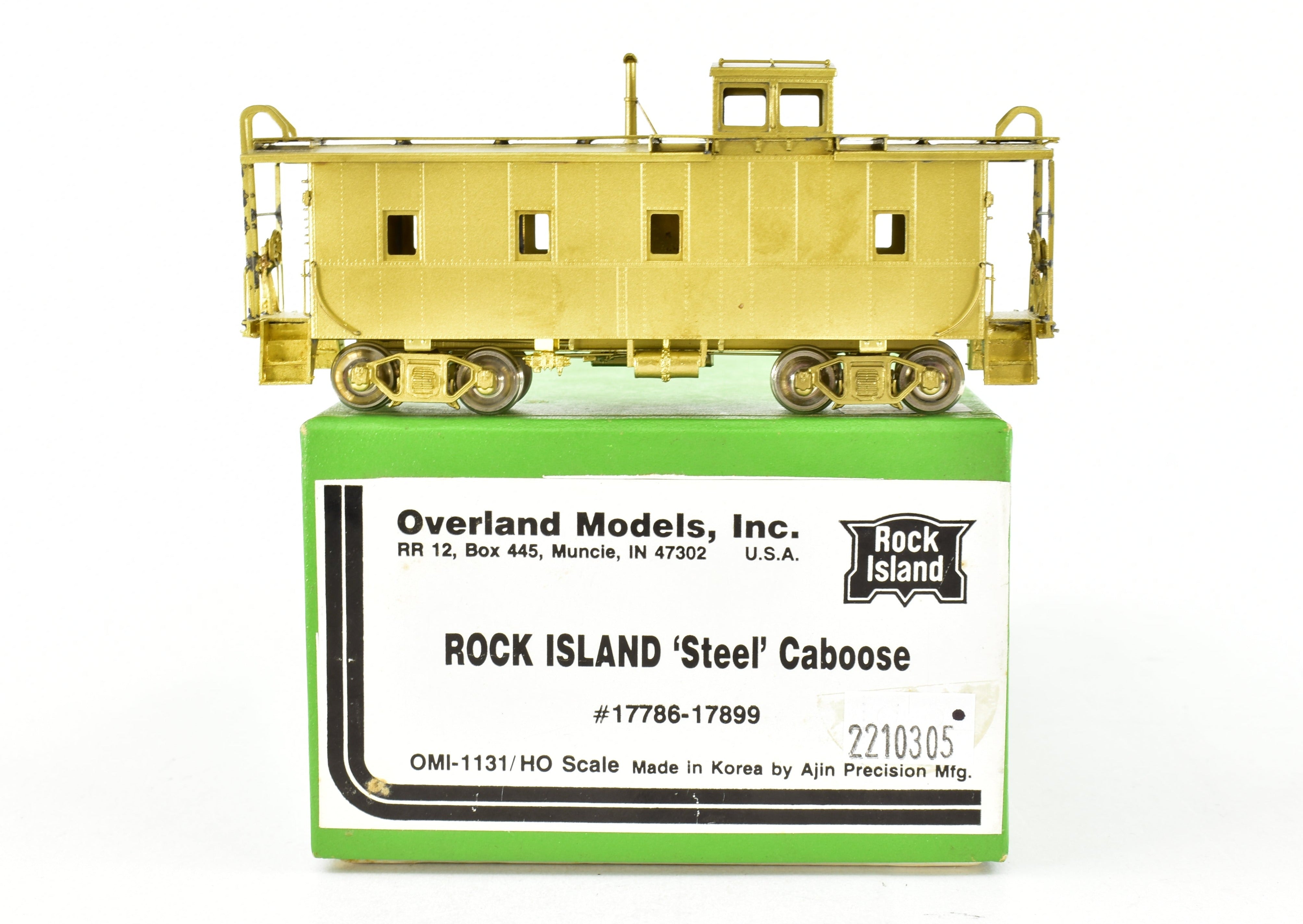 HO Scale Brass OMI - Overland Models, Inc. CRI&P - Rock Island Steel Caboose in the Range of #17786 to #17889 for Model Train Enthusiasts