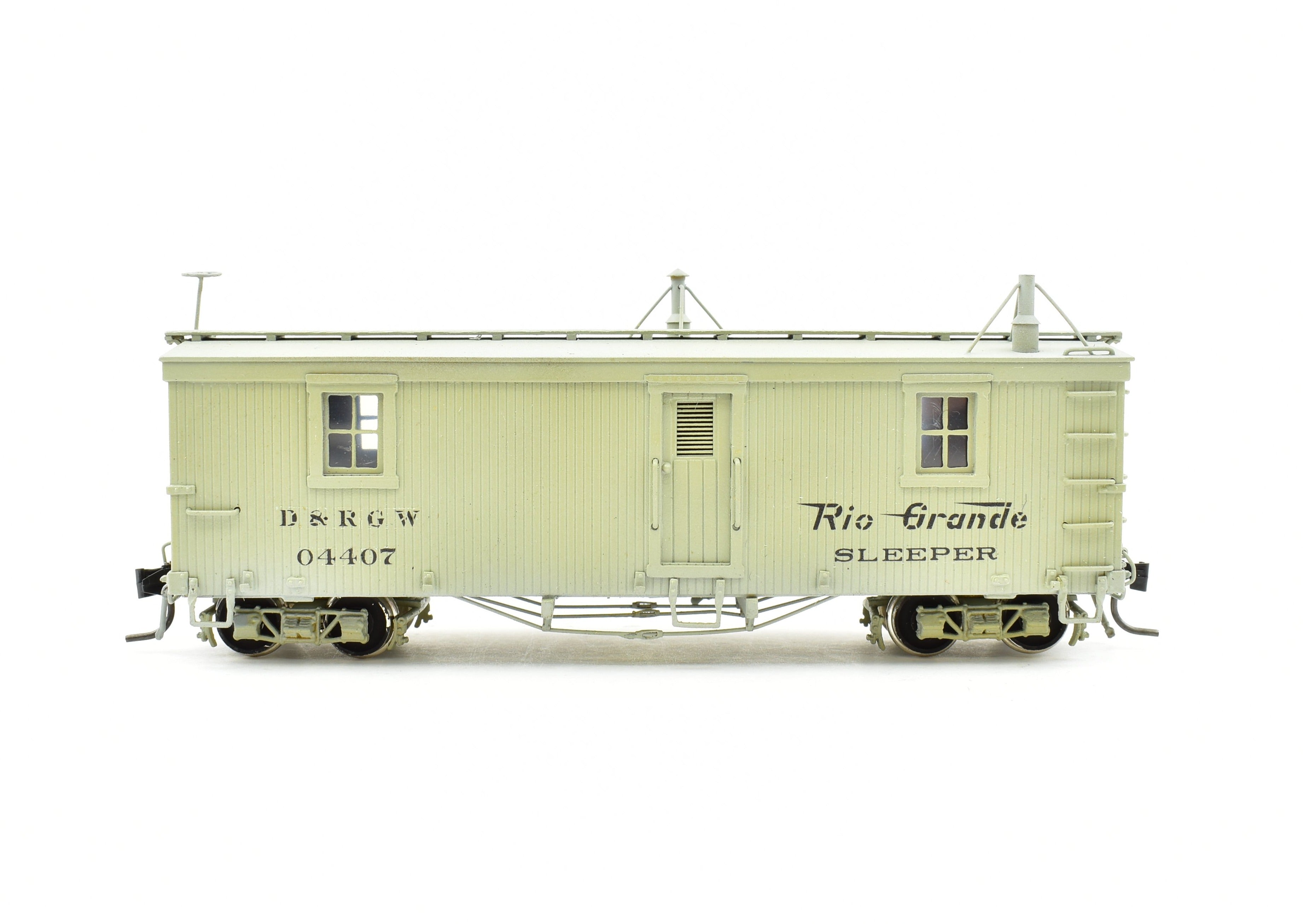 1984 HOn3 D&RGW Brass Hallmark Kitchen & Dining Car with Excellent Paint