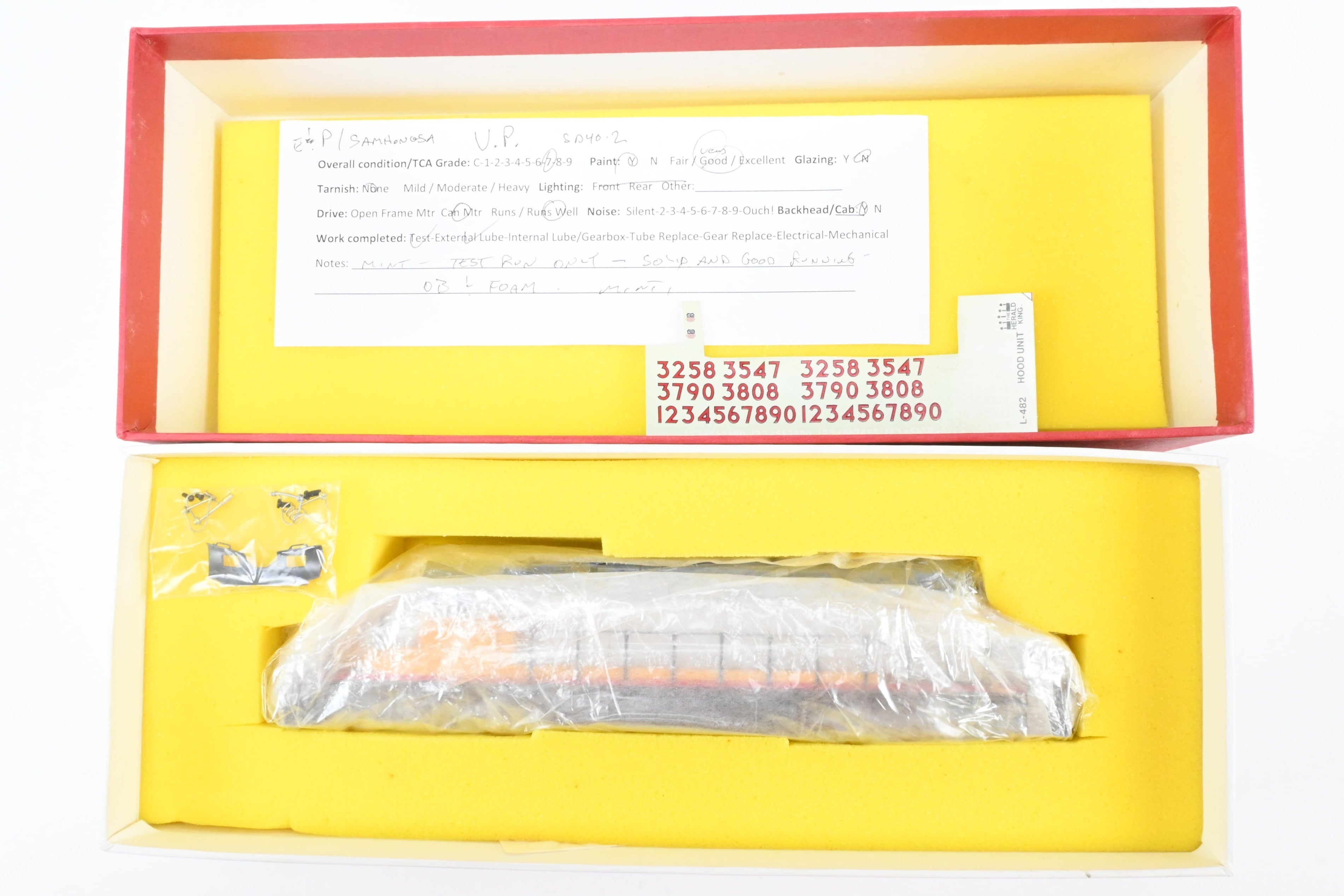 HO Scale Brass Union Pacific EMD SD40-2 PH Ia FP Model with Large Lettering