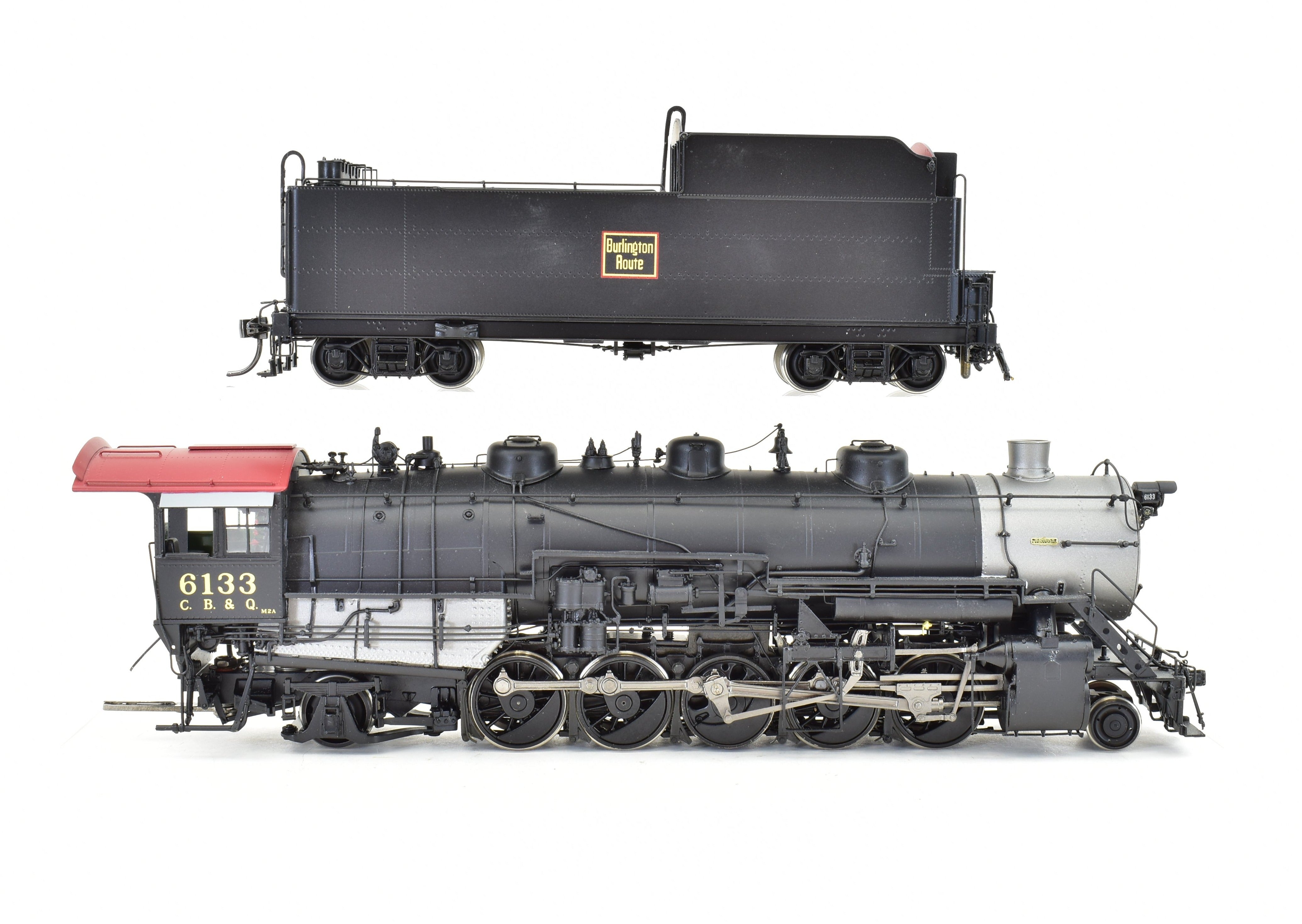 High - Quality HO Scale Brass Steam Locomotive CON CIL - Challenger Imports CB&Q - Burlington Route Class M2A 2 - 10 - 2 FP #6133 Model