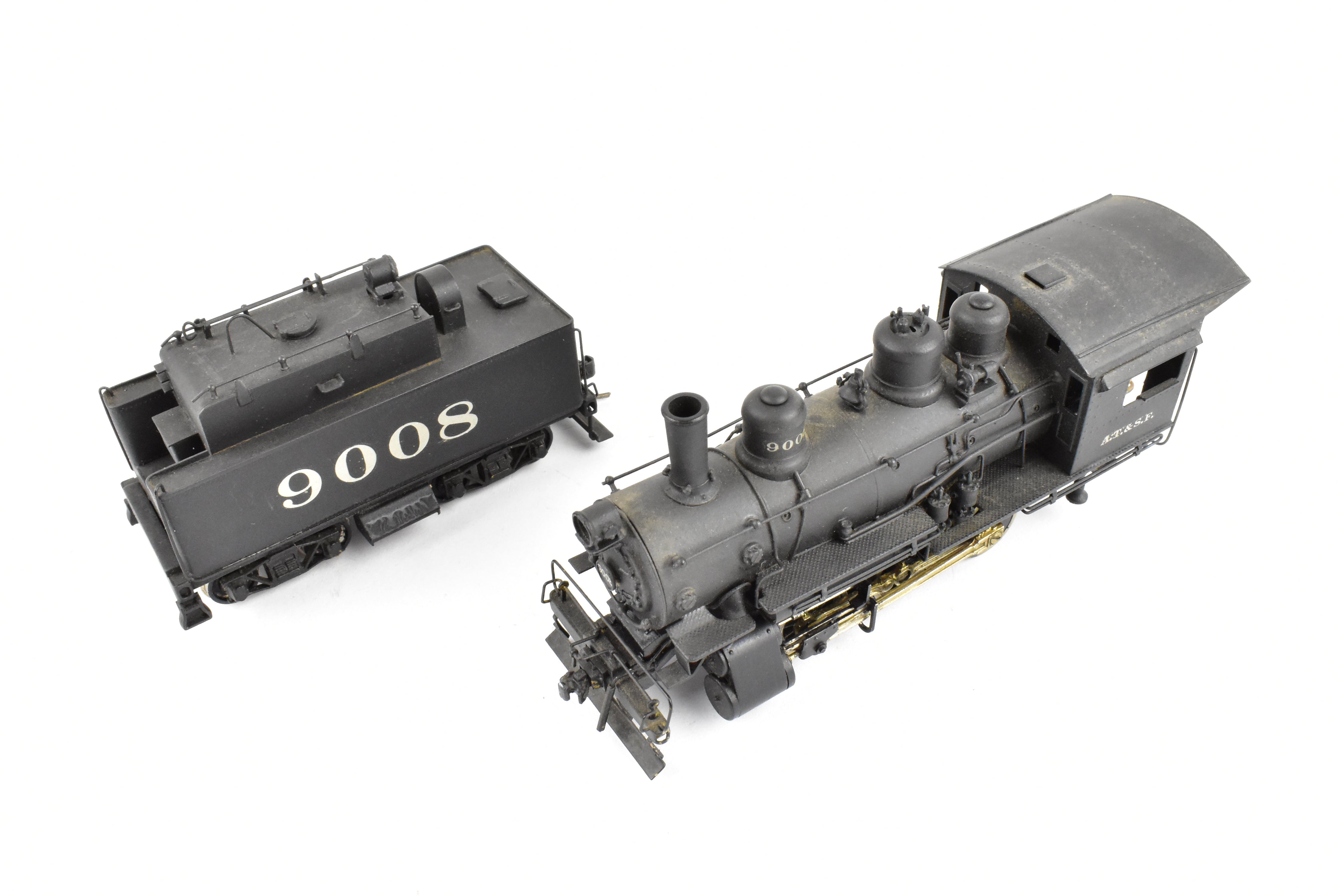 HO Scale Brass Balboa ATSF Santa Fe 9000 Class 0-6-0 Switcher #9008 Custom Painted