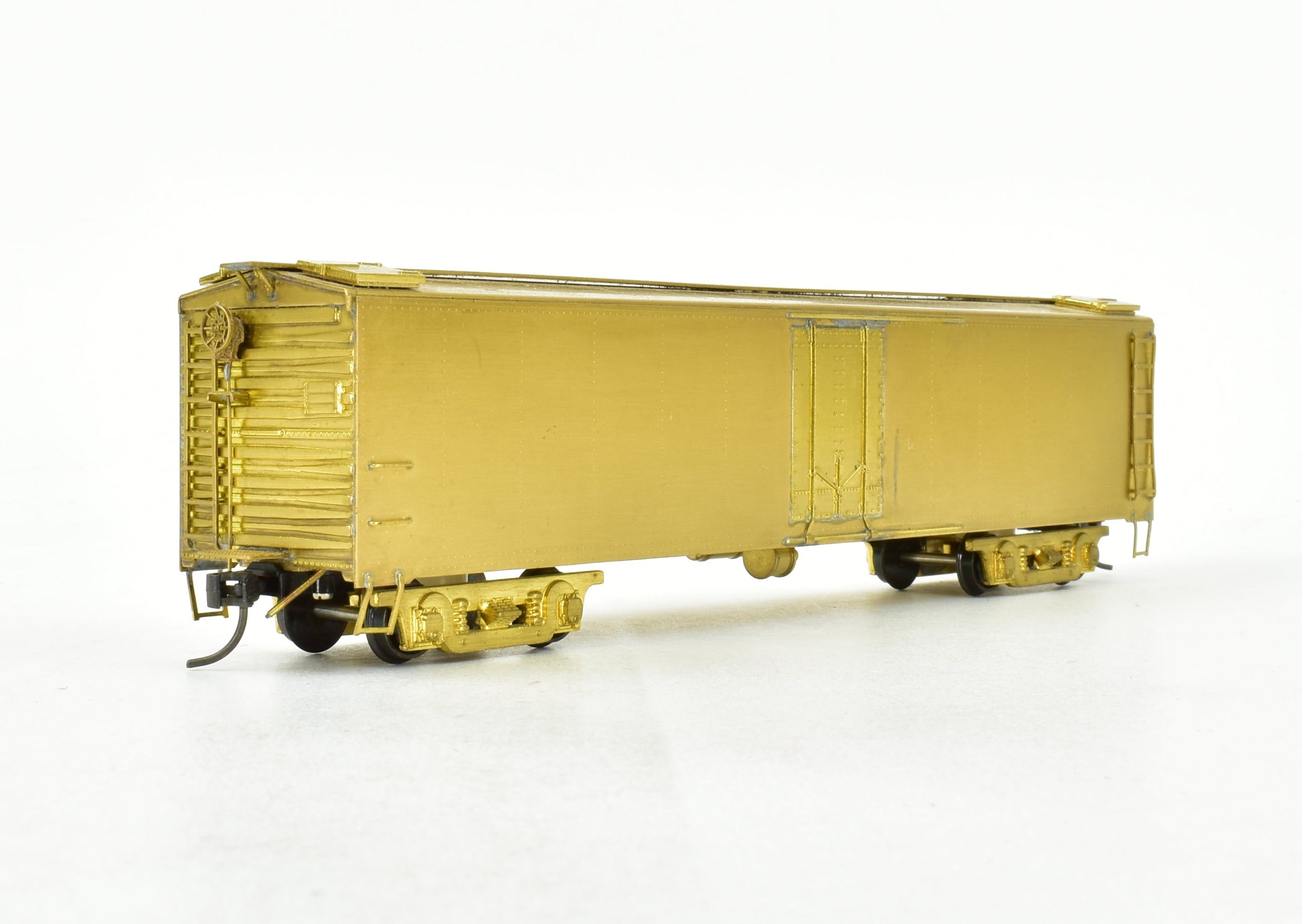 High - Quality HO Scale Brass Cascade Models Railway Express Agency (REA) 50 - Foot Steel Express Refrigerator Car for Model Trains