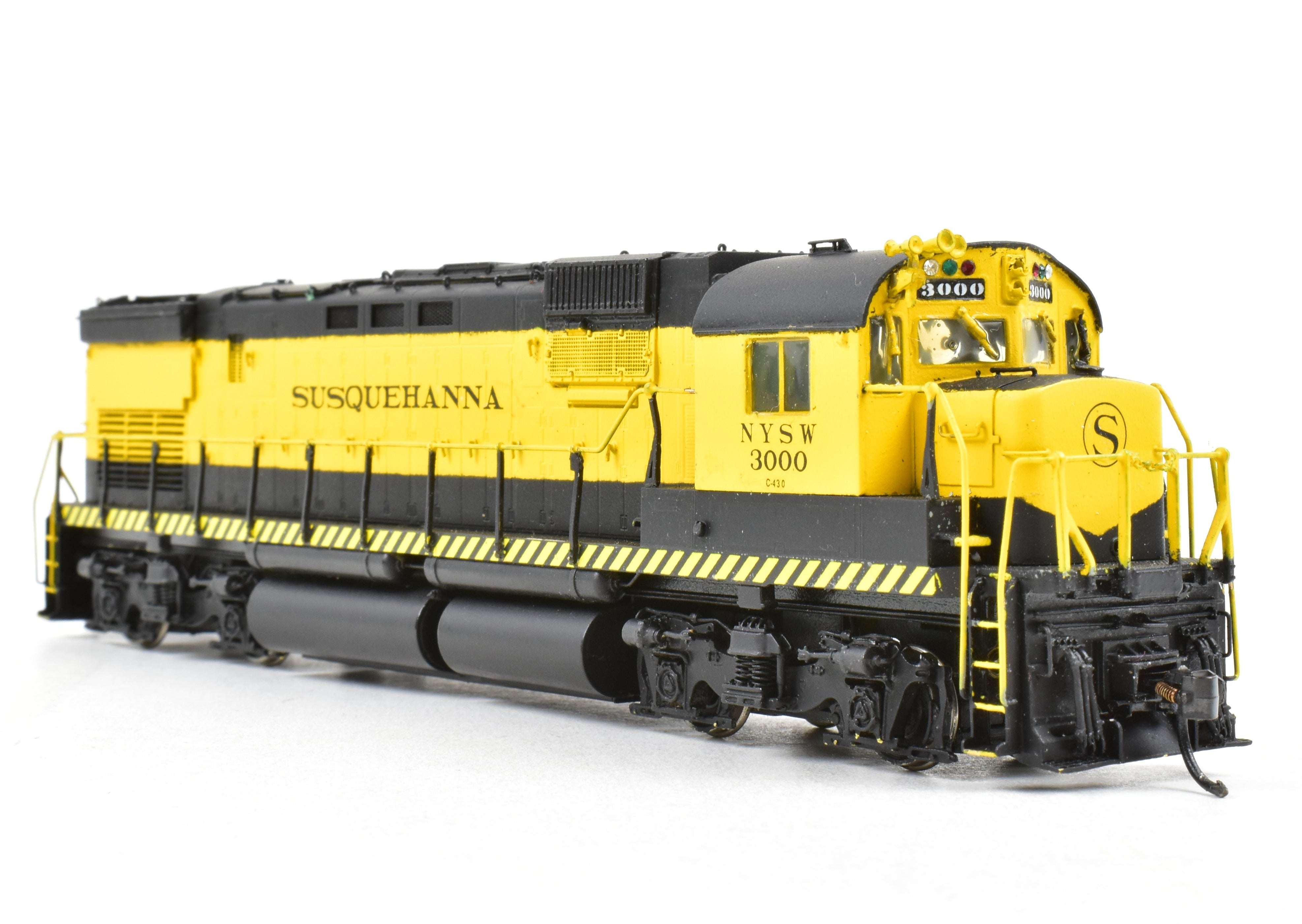 HO Scale Brass Model Train - Overland Models Inc. NYS&W - New York, Susquehanna, & Western ALCO C430 Custom Painted Locomotive