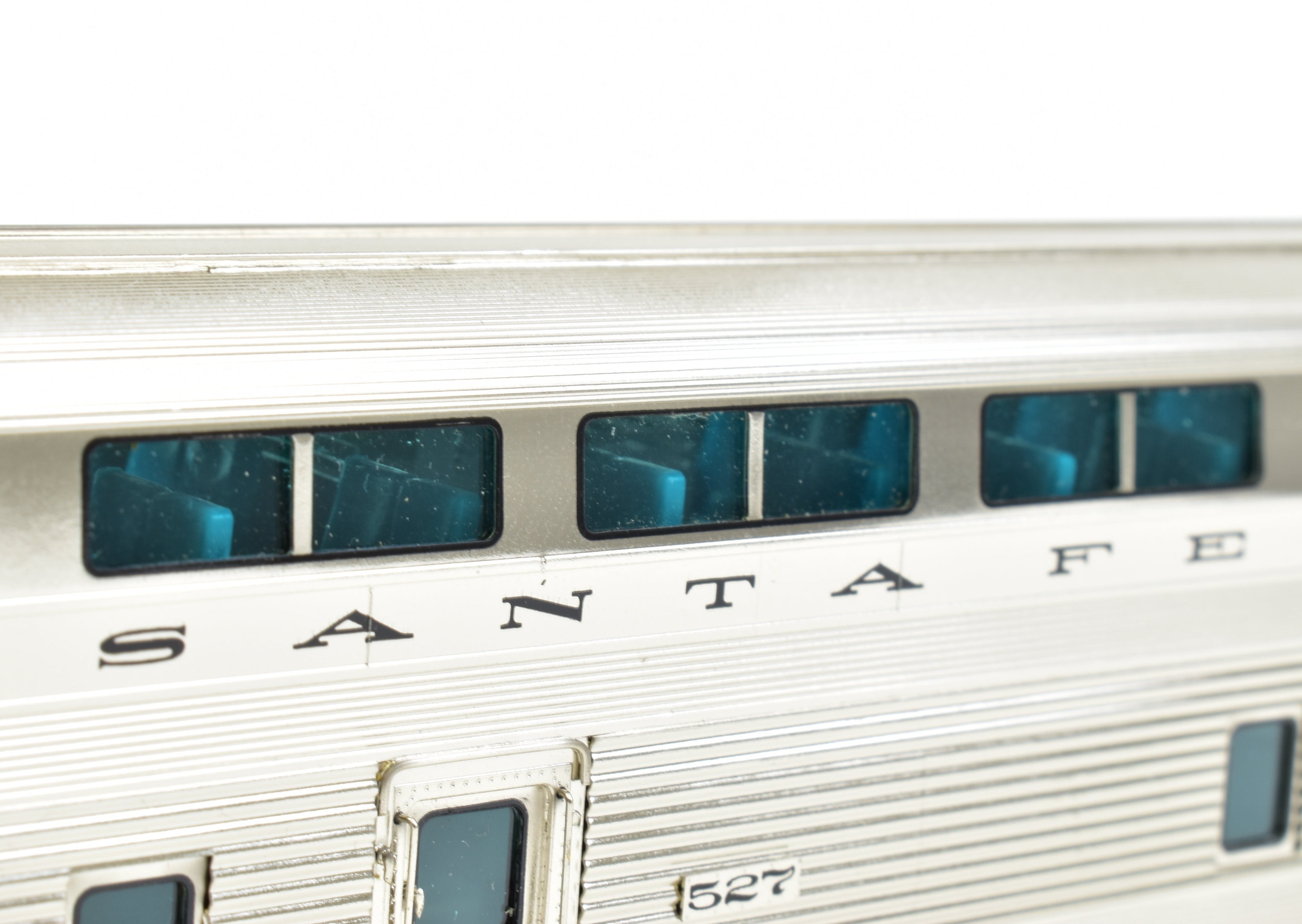 HO Scale Brass ATSF Santa Fe Hi-Level Chair Car #527 by Overland Models