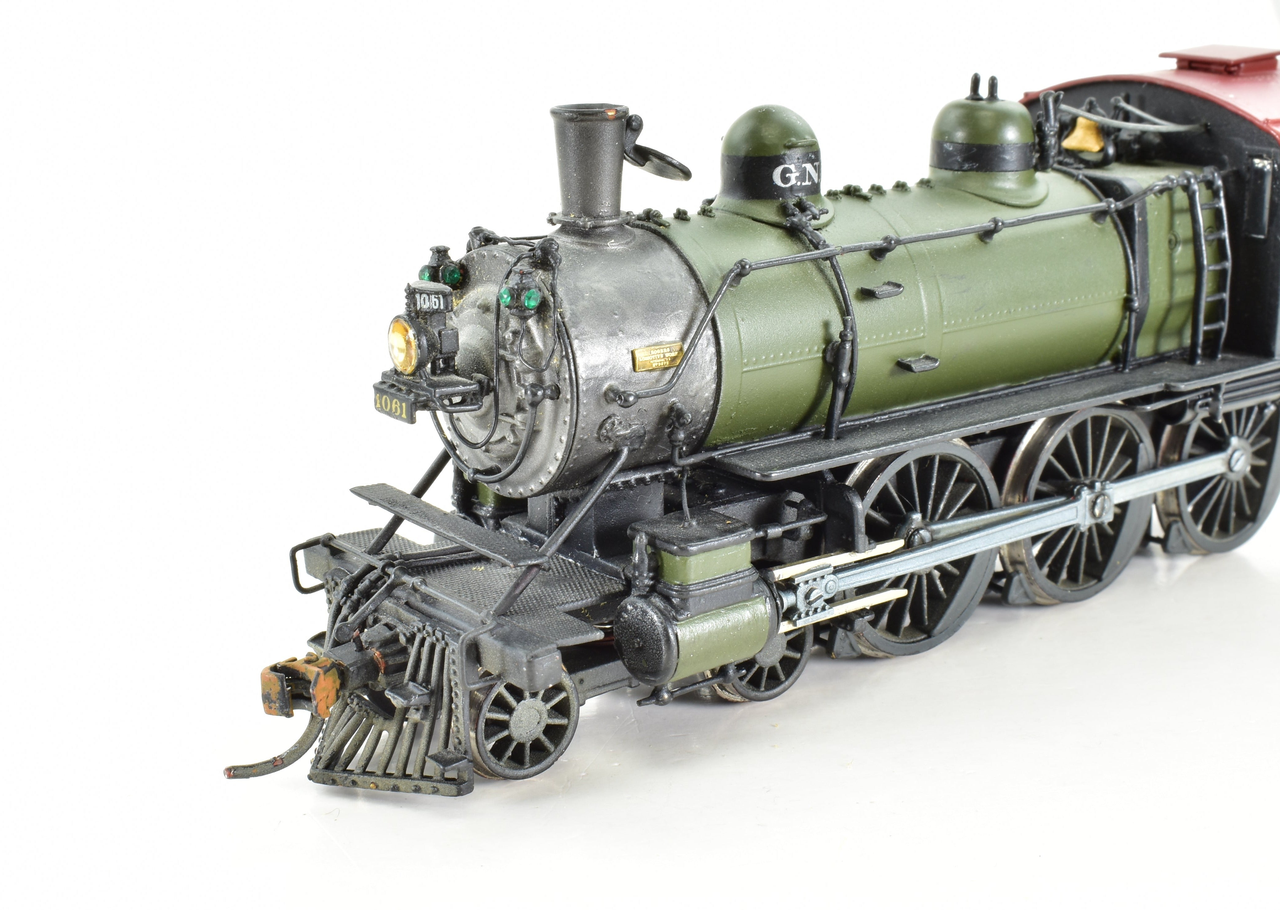 HO Scale Custom-Painted Brass Great Northern 4-6-0 Class E-8 Model No. 1061