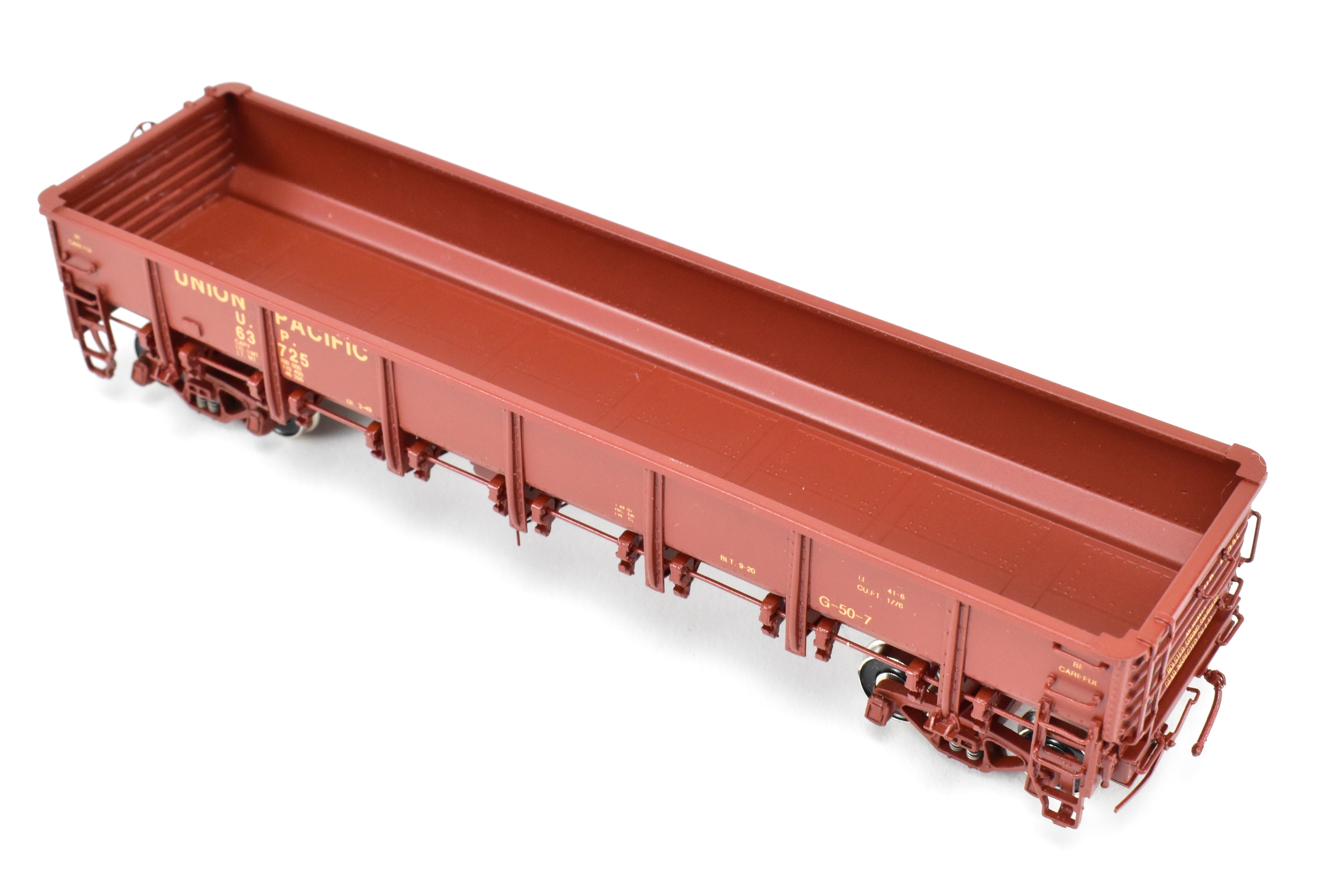 HO Brass CIL - Challenger Imports UP G50 - 7 Drop Bottom Gondola V2 (Rivet Sides) #63725