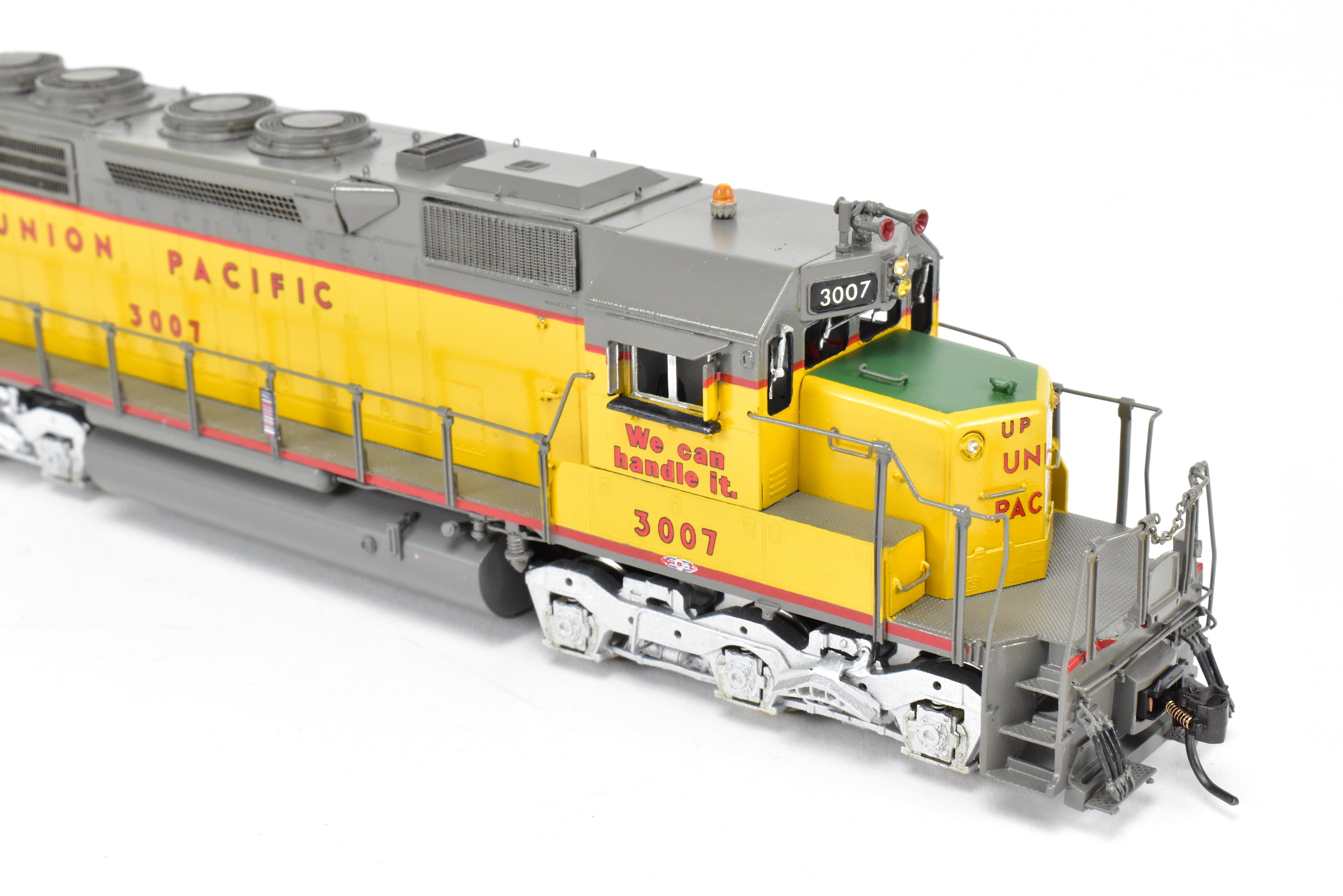 HO Scale Brass Model Train by Overland Models Inc. (OMI) - Union Pacific EMD SD40 Locomotive with Low Mounted Brake Cylinders and Low Hood, Custom Painted as CP No. 3007