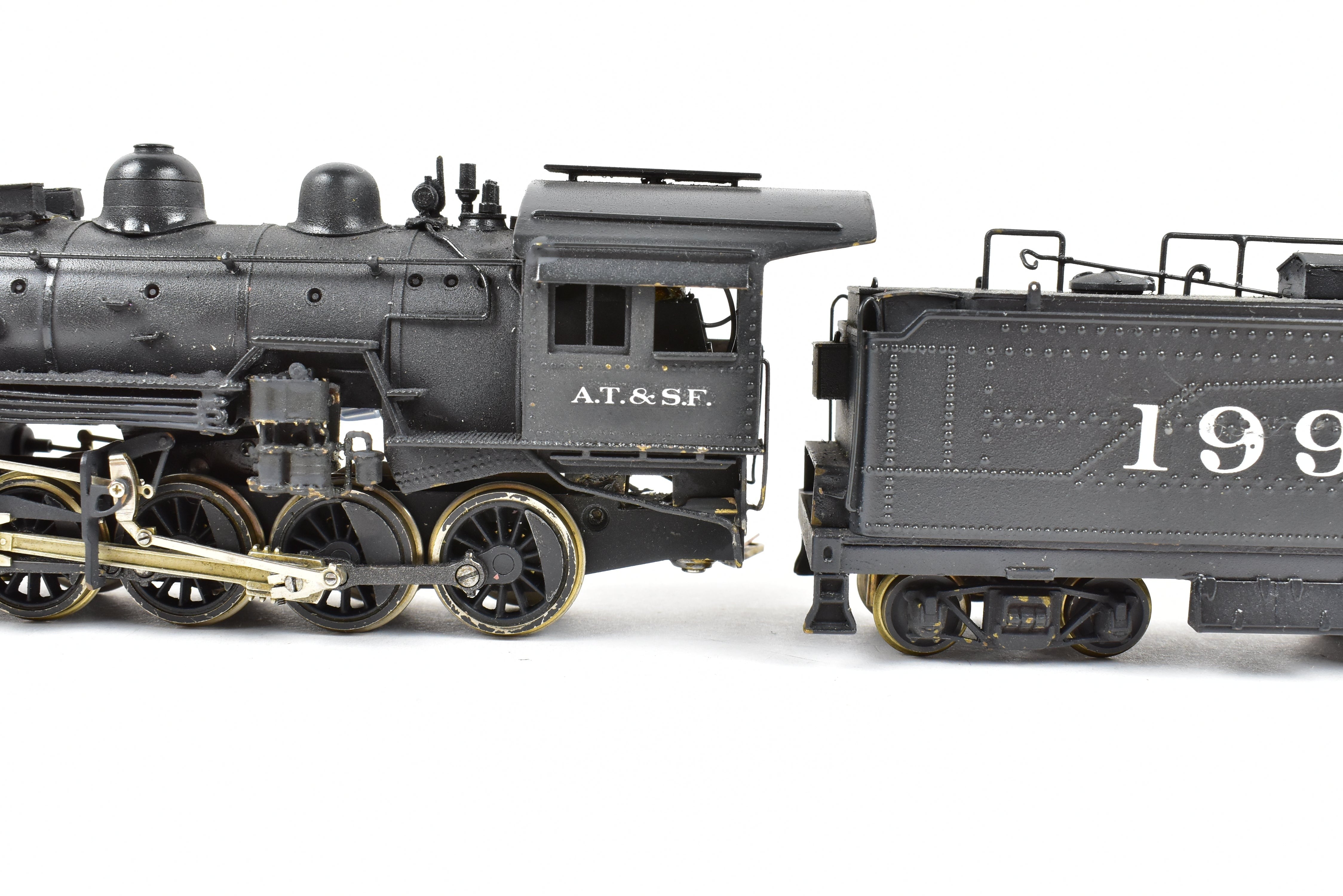 HO Brass PFM - United ATSF Santa Fe 2-8-0 Custom Painted with Can Motor & NWSL Gearbox Upgrade