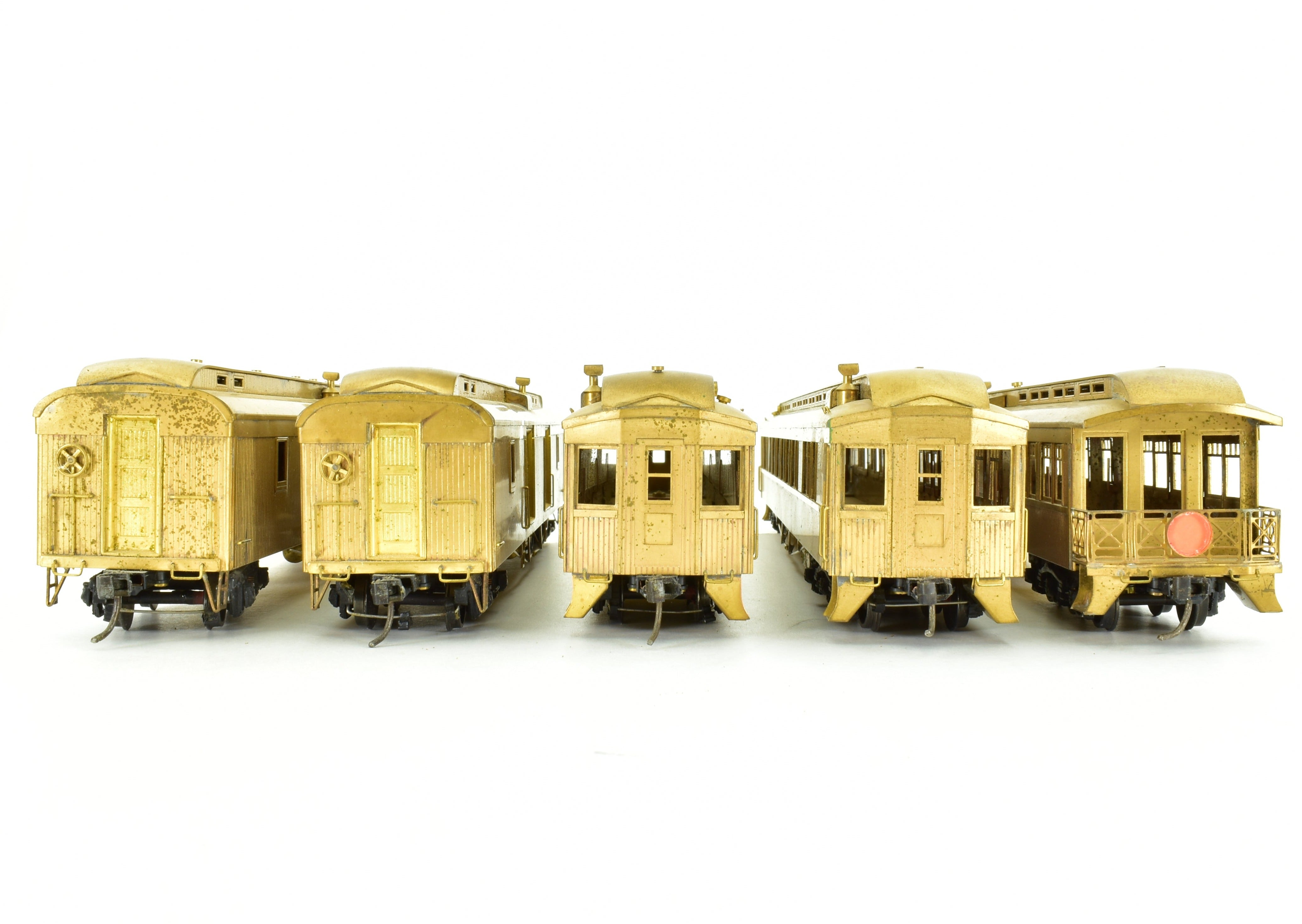 Canadian Pacific Railway Kettle Valley Brass Passenger Cars with Central Valley Trucks