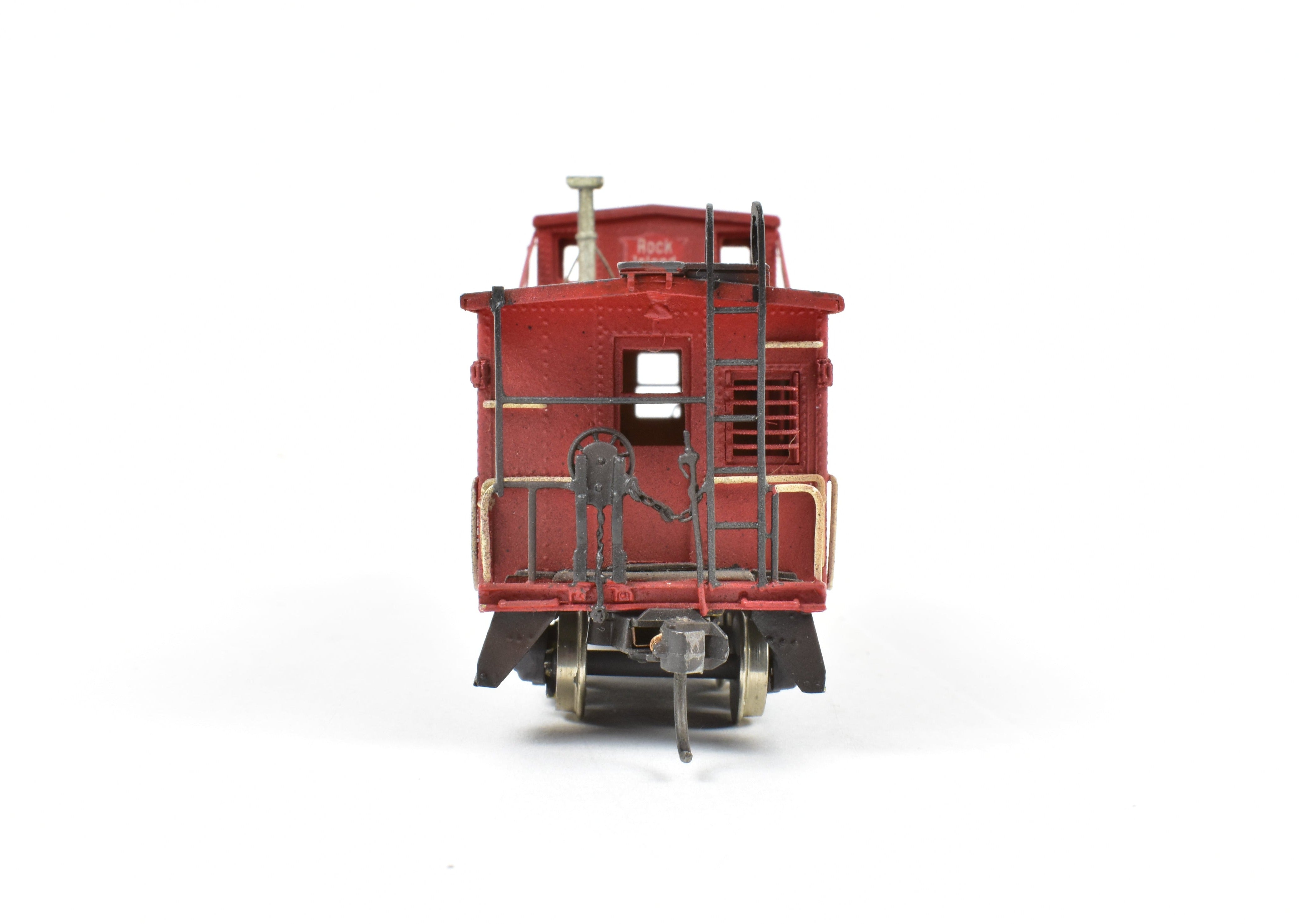 HO Scale Brass Model Train - OMI (Overland Models, Inc.) CRI&P - Rock Island Steel Caboose #17894 with Custom Painting and Spare Parts