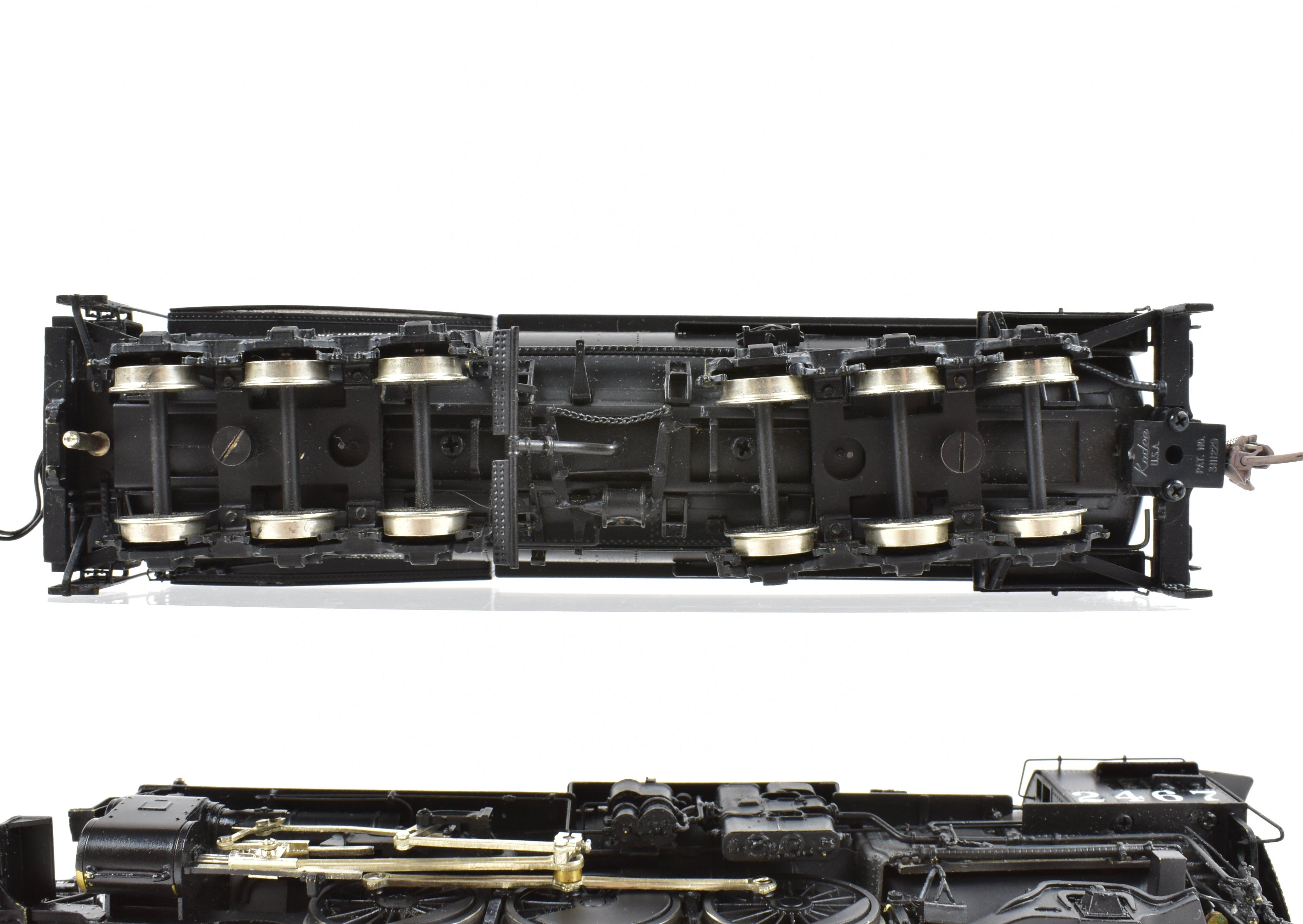 HO Scale Brass Precision Model Train by Precision Scale Co. - Southern Pacific Class P - 8 4 - 6 - 2 Steam Locomotive Custom Painted with Number 2467