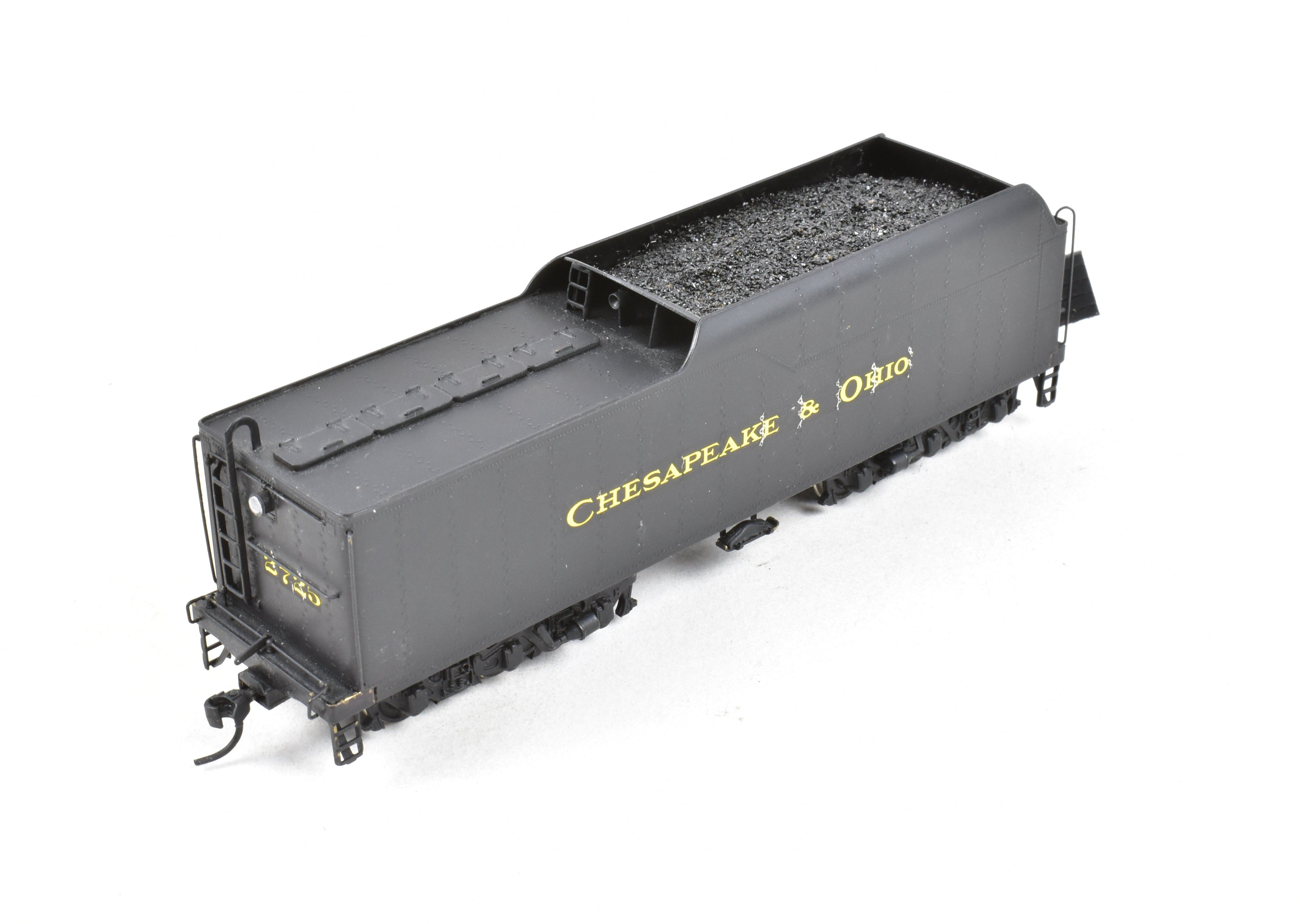 HO Scale Brass PFM Chesapeake & Ohio 2-8-4 Kanawha #2725 Custom Painted DCC Model