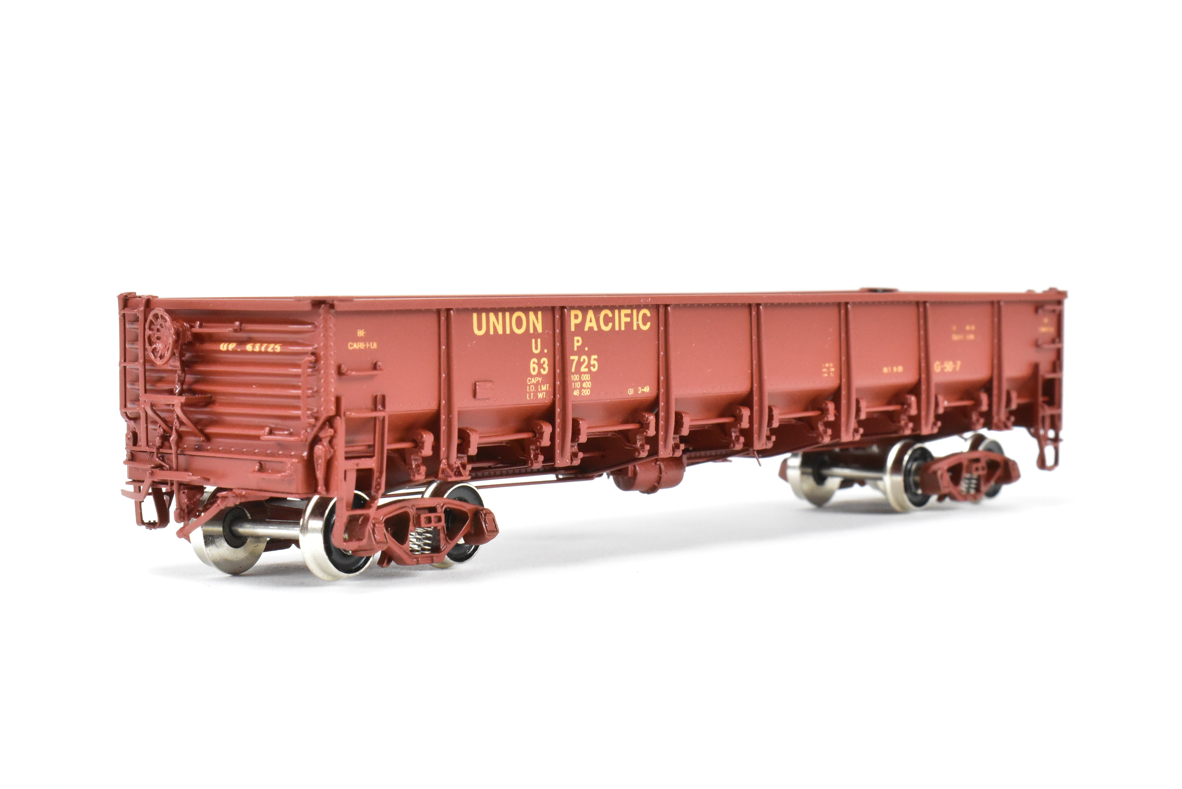 HO Brass CIL - Challenger Imports UP G50 - 7 Drop Bottom Gondola V2 (Rivet Sides) #63725