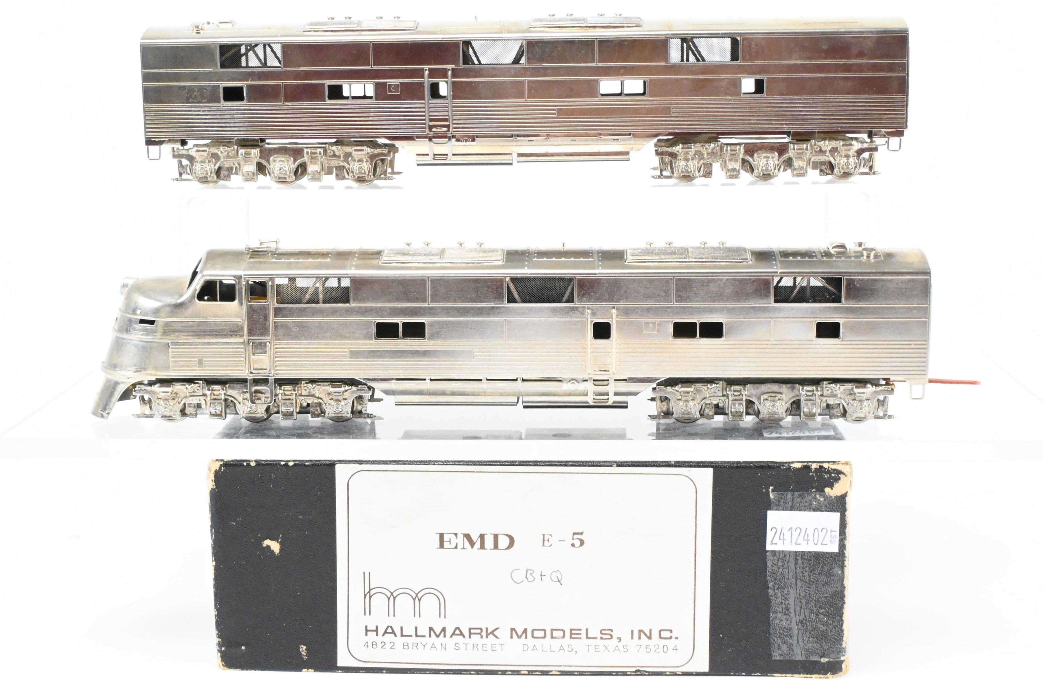 HO Scale Brass Hallmark Models CB&Q Burlington Route EMD E5A/B Powered Set