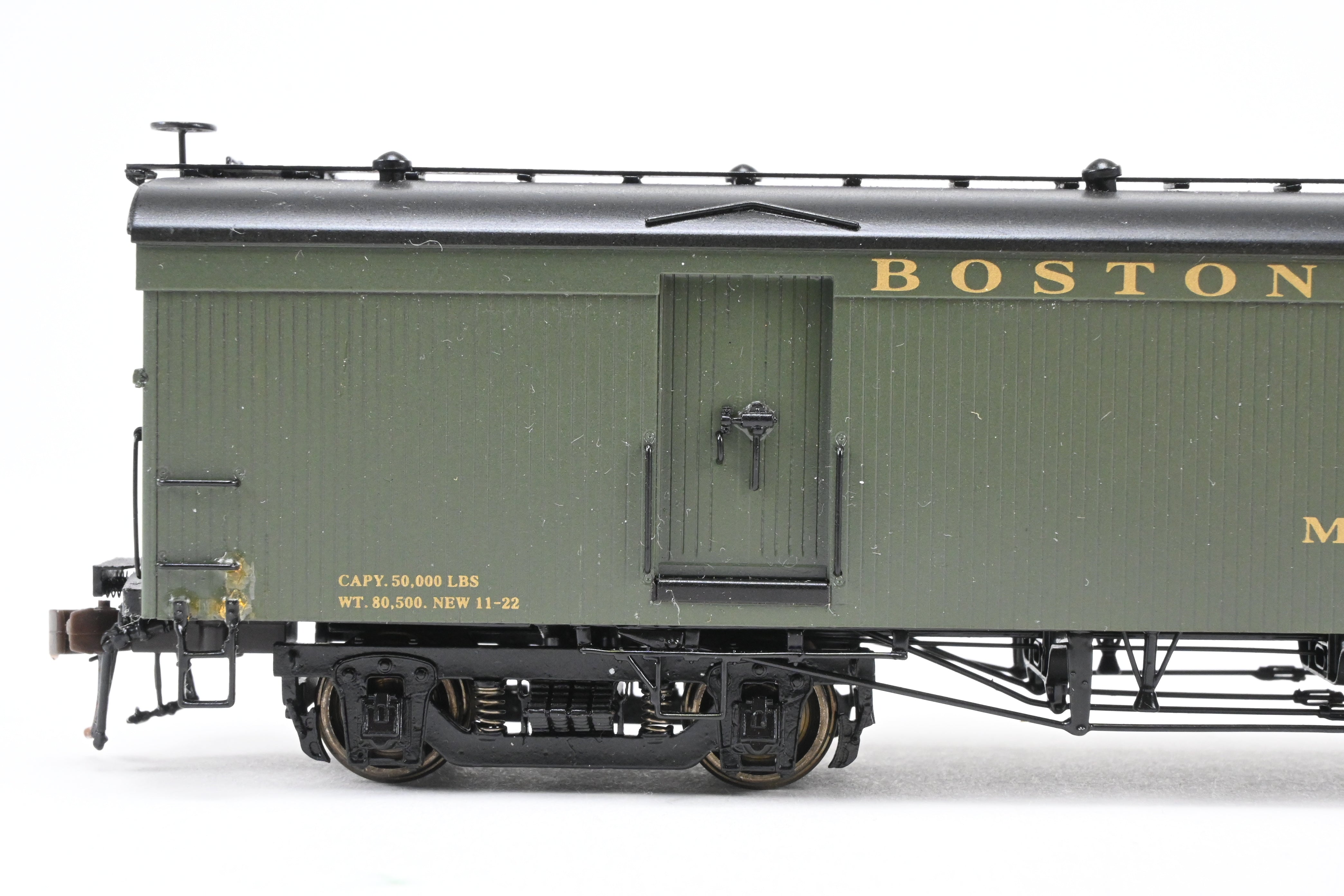 HO Scale Brass Model Railworks B&M - Boston & Maine 4-Door Wood Milk Car 1600 Series Ice Cooled Freight Product