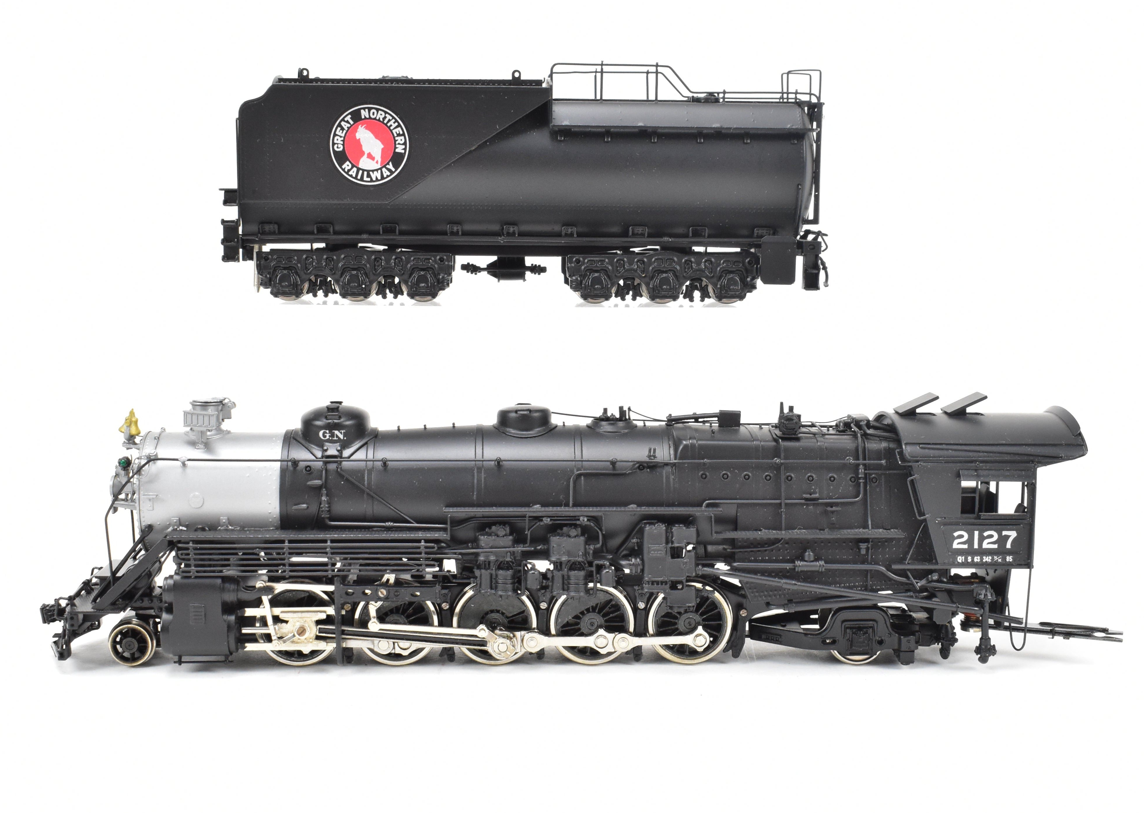 HO Scale Brass PFM - Tenshodo Great Northern 2-10-2 Class Q-1 Factory Painted Model Engine from 1984 Production Run