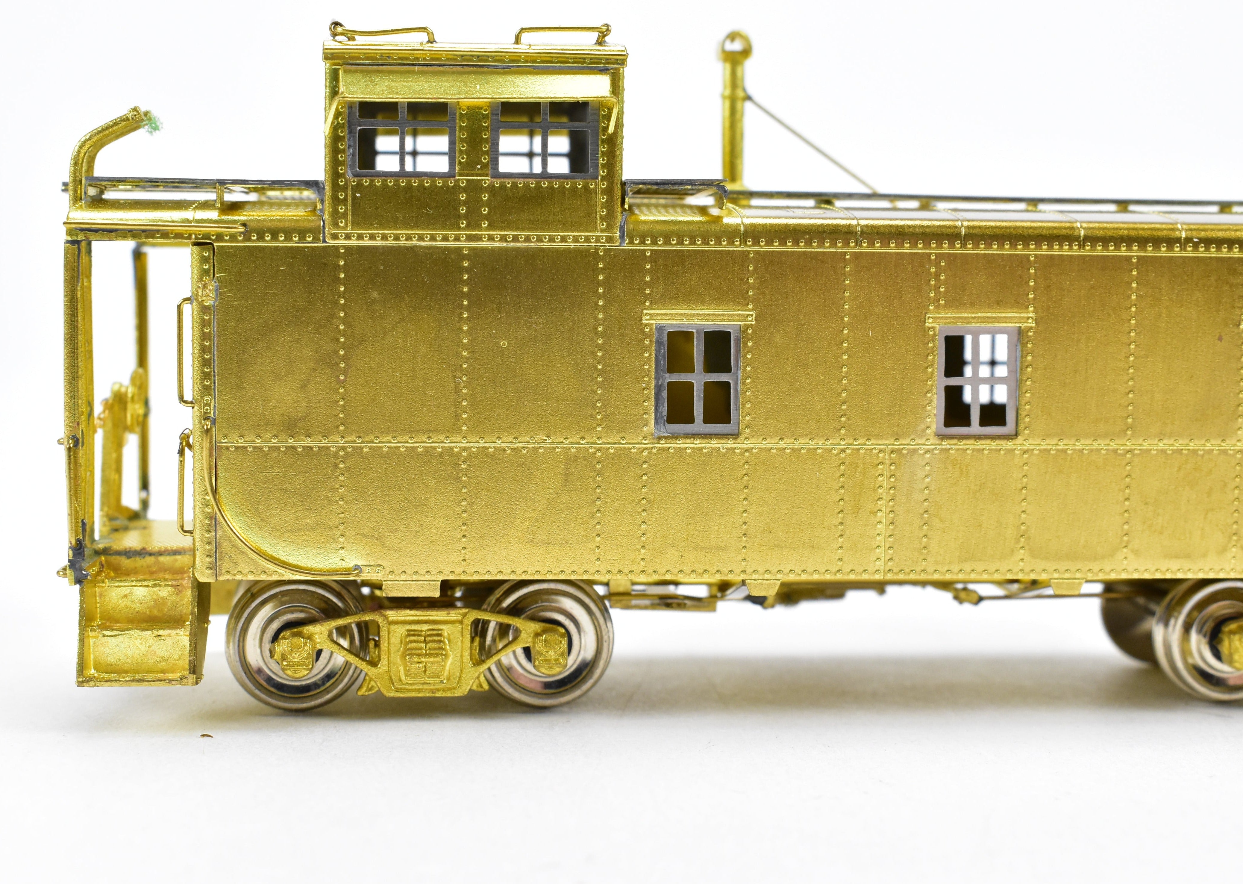 HO Scale Brass Model Train Caboose by Overland Models, Inc. - Representing Denver & Rio Grande Western 1400 Series Steel Caboose