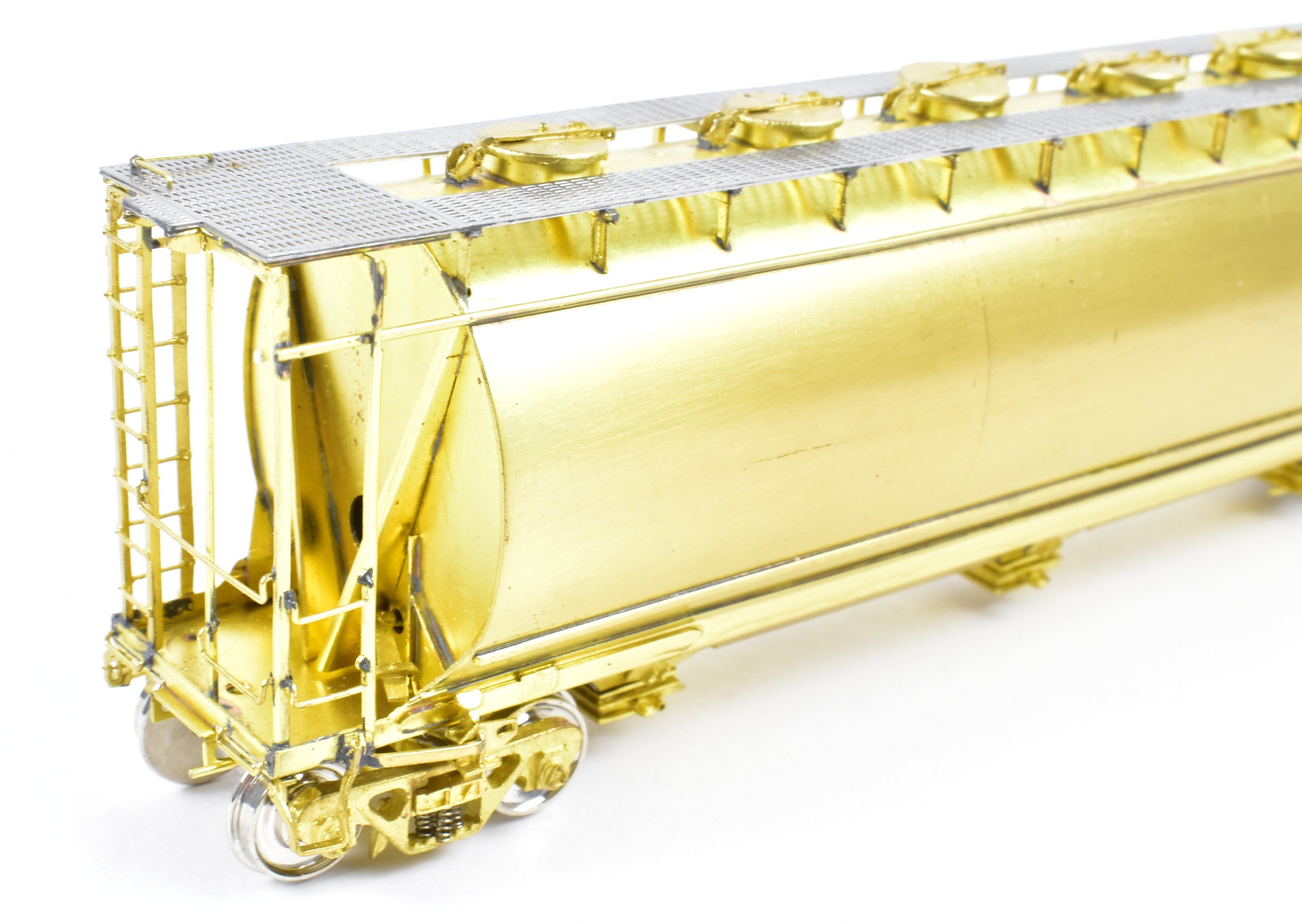 HO Scale Brass Model Train - OMI (Overland Models, Inc.) CB&Q - Burlington Route ACF Cylindrical Covered Hopper for Model Railroad Enthusiasts