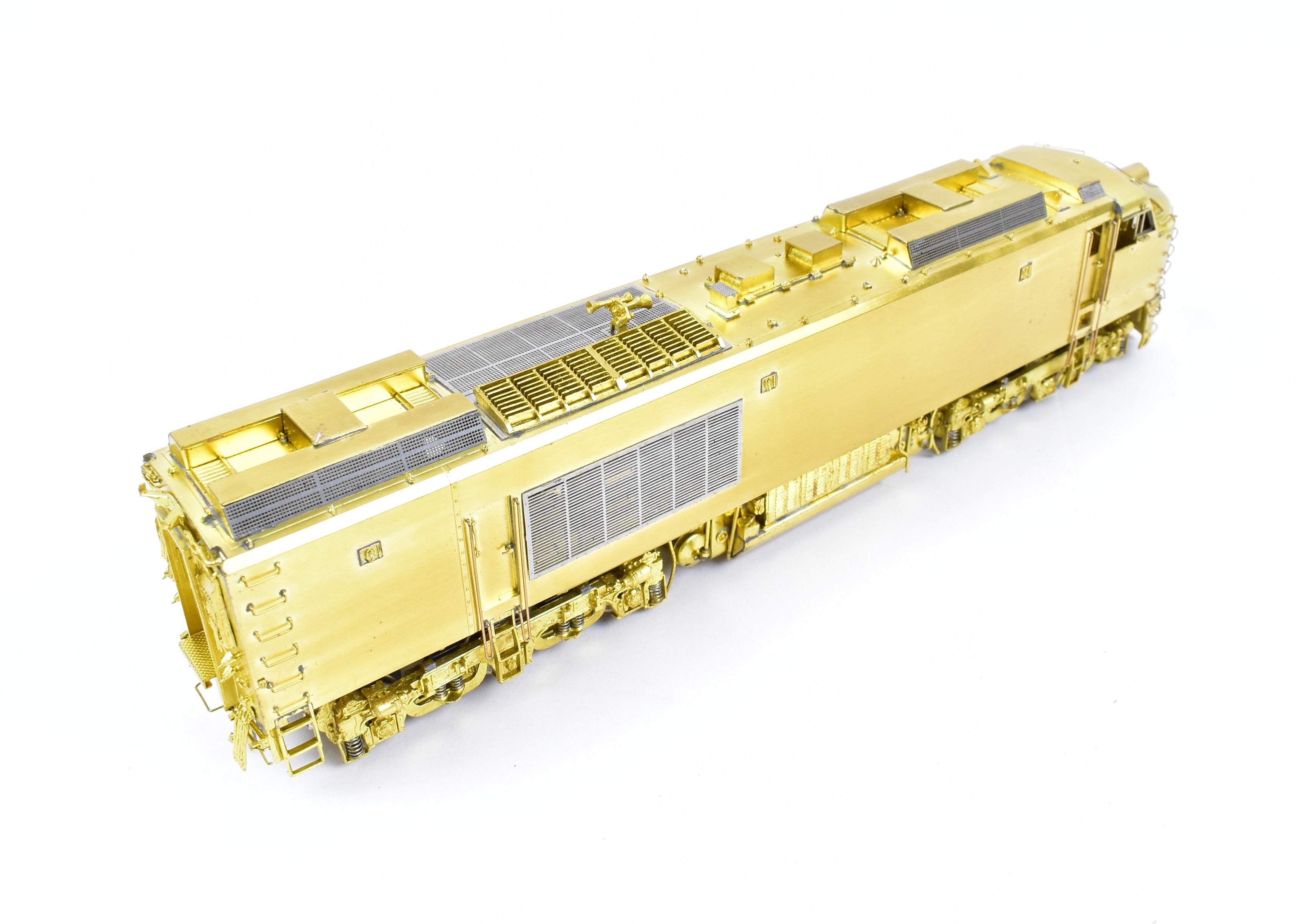 HO Scale Brass Model Train Set - Overland Models, Inc. Union Pacific GE 8500 HP Gas Turbine Big Blow 3-Unit Unpainted Set with Raised Farr Inlet Silencer and Riveted Tender