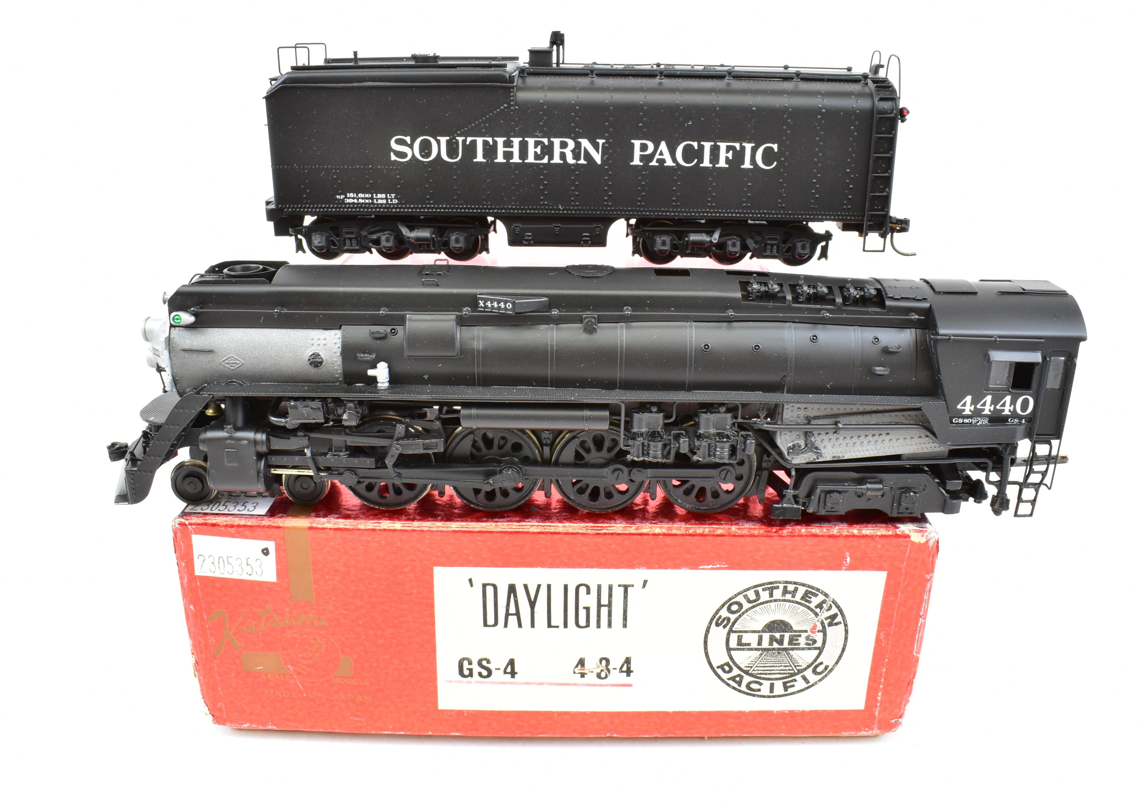 HO Scale Brass Balboa Southern Pacific GS - 4 4 - 8 - 4 Model Locomotive Professionally Painted with Can Motor Upgrade