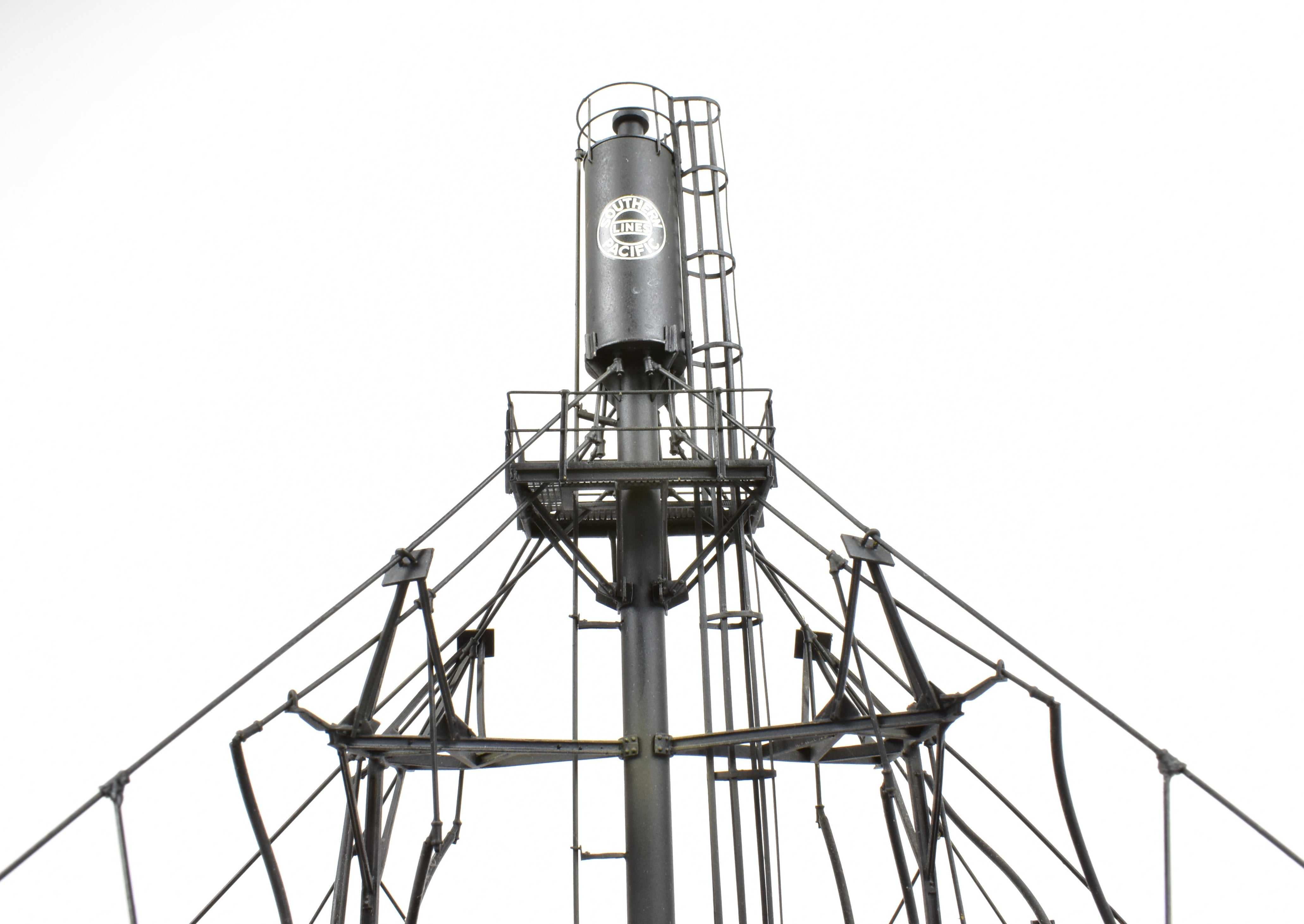 HO Scale Brass Sand Tower Model by Overland Models, Inc - Double 10 - Ton Sand Tower with Platforms for Southern Pacific and Various Railroads