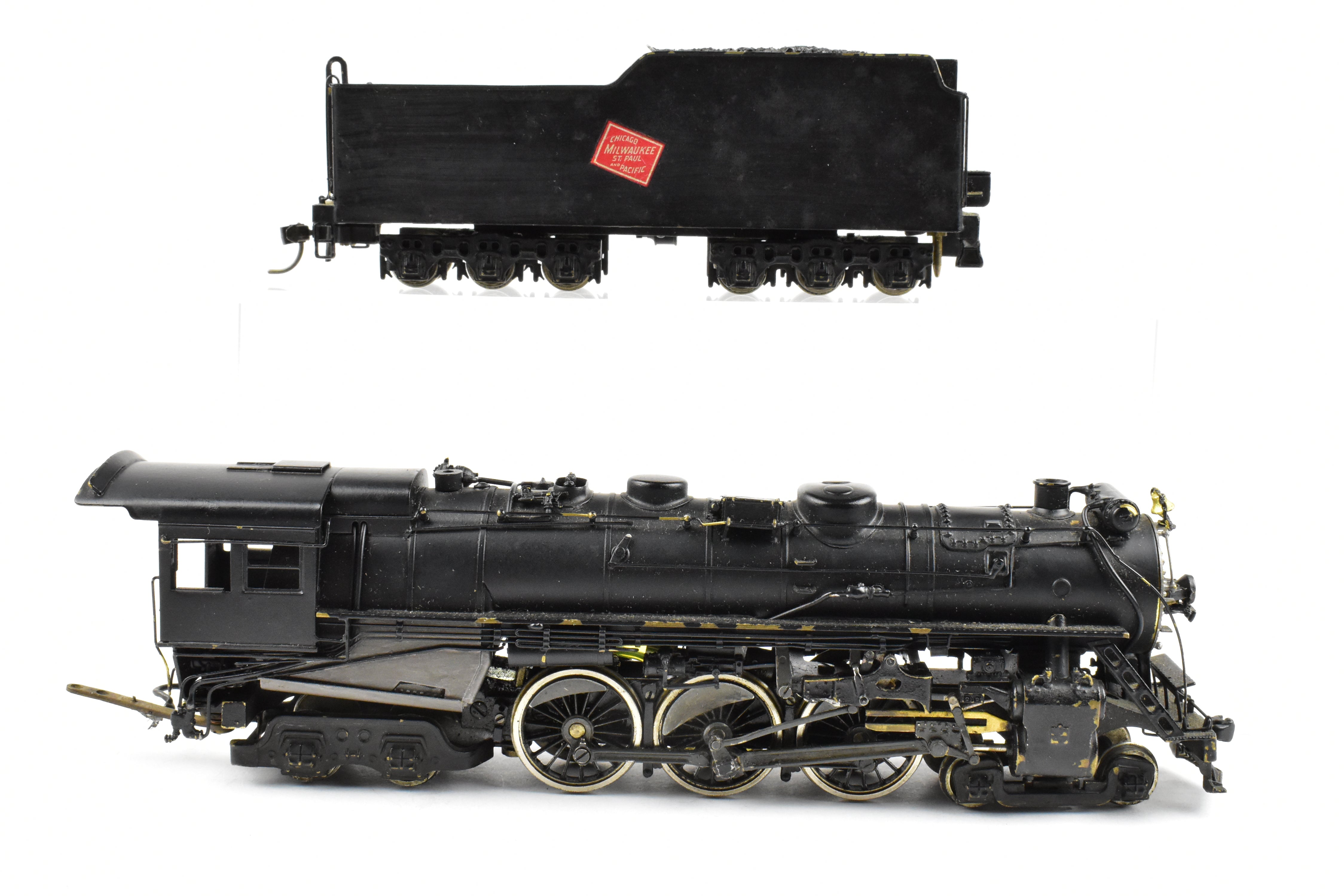 HO Scale Brass Model Train - Associated Hobby Manufacturers MILW (Milwaukee Road) Class F - 6 4 - 6 - 4 Baltic CP Locomotive