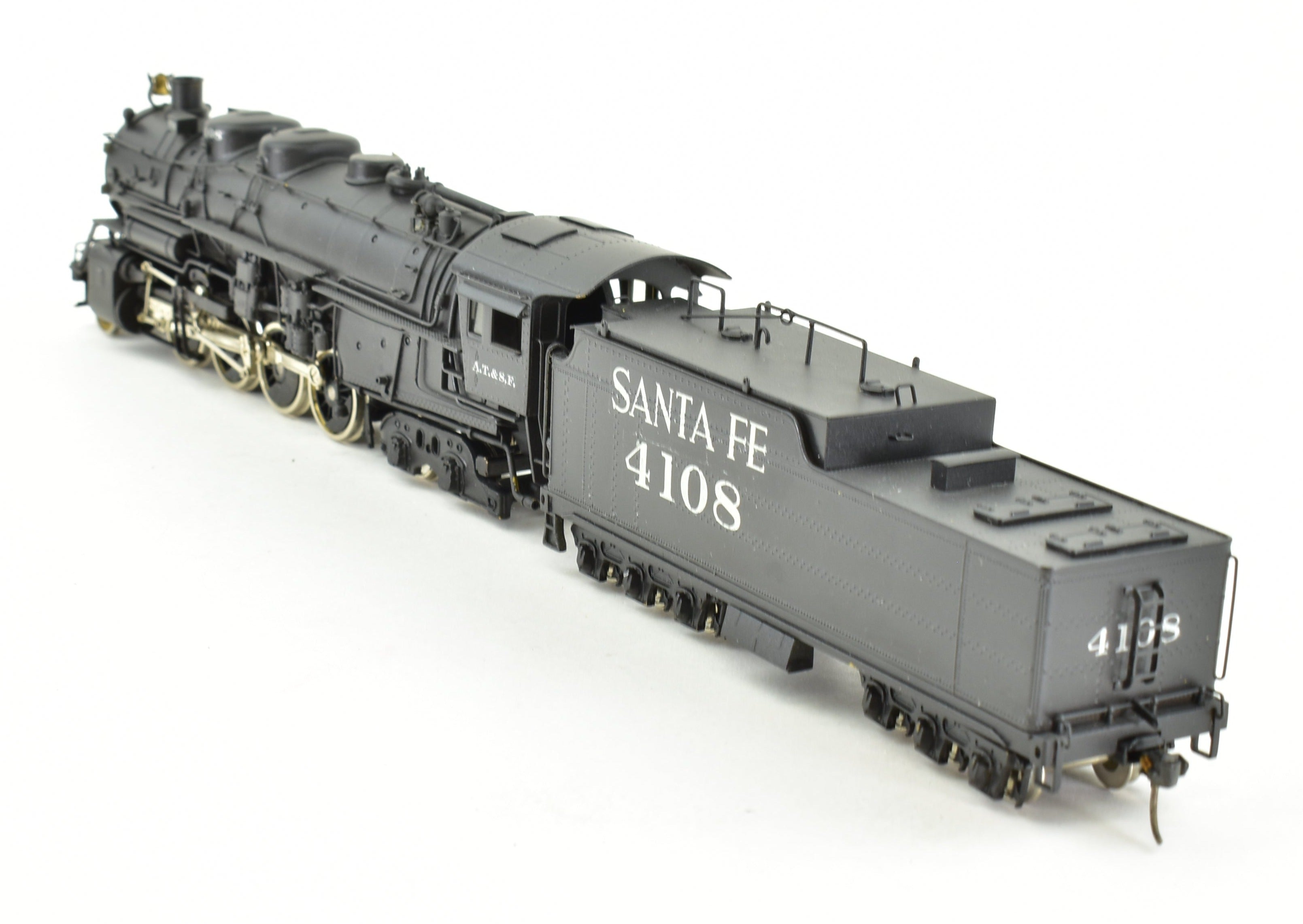 High - Quality HO Scale Brass PFM - United ATSF Santa Fe 2 - 8 - 4 Berkshire Custom - Painted Model Train
