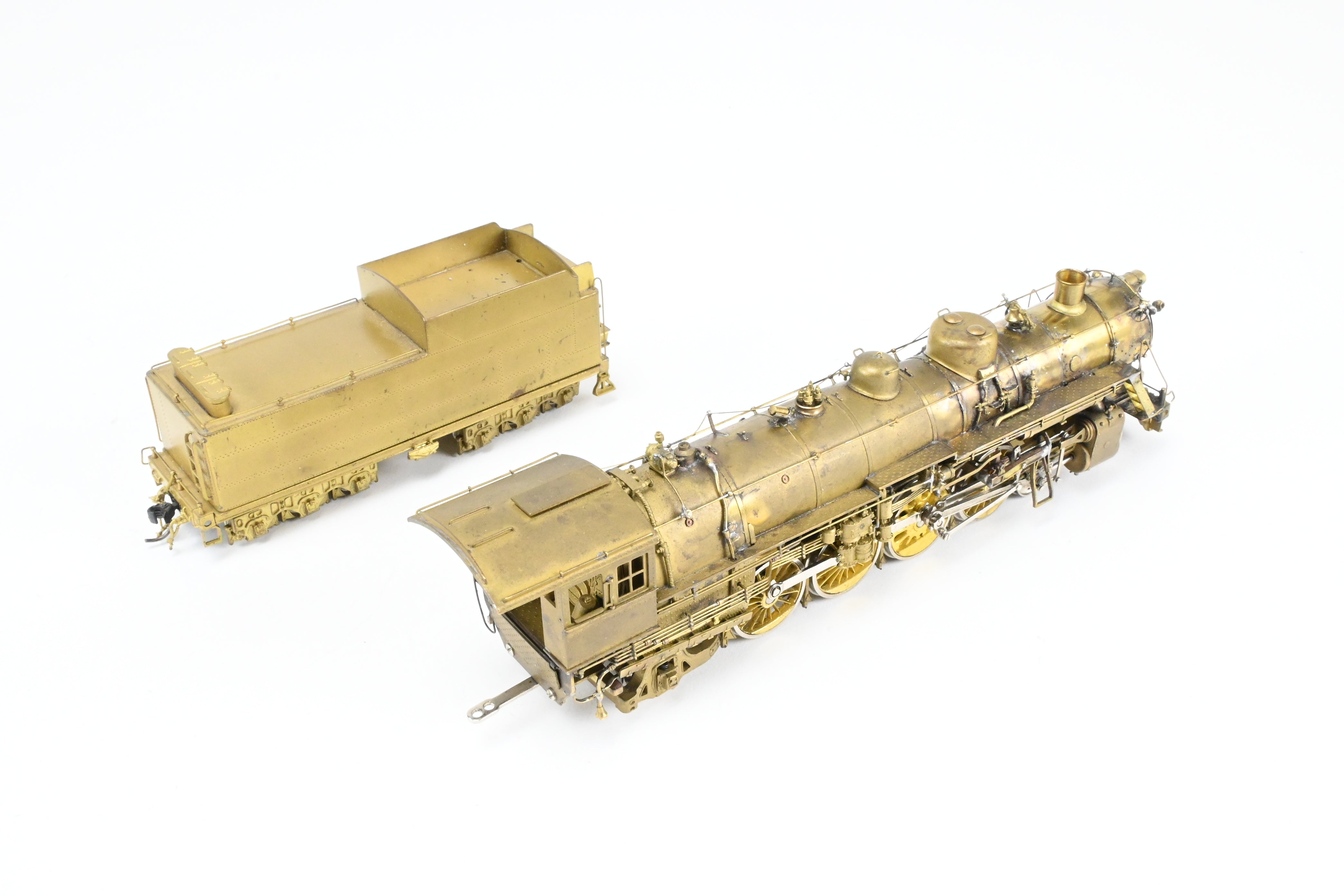 HO Scale Brass Model Train - Overland Models CB&Q - Burlington Route B-1A 4-8-2 Custom Modified by Joe G. Collias