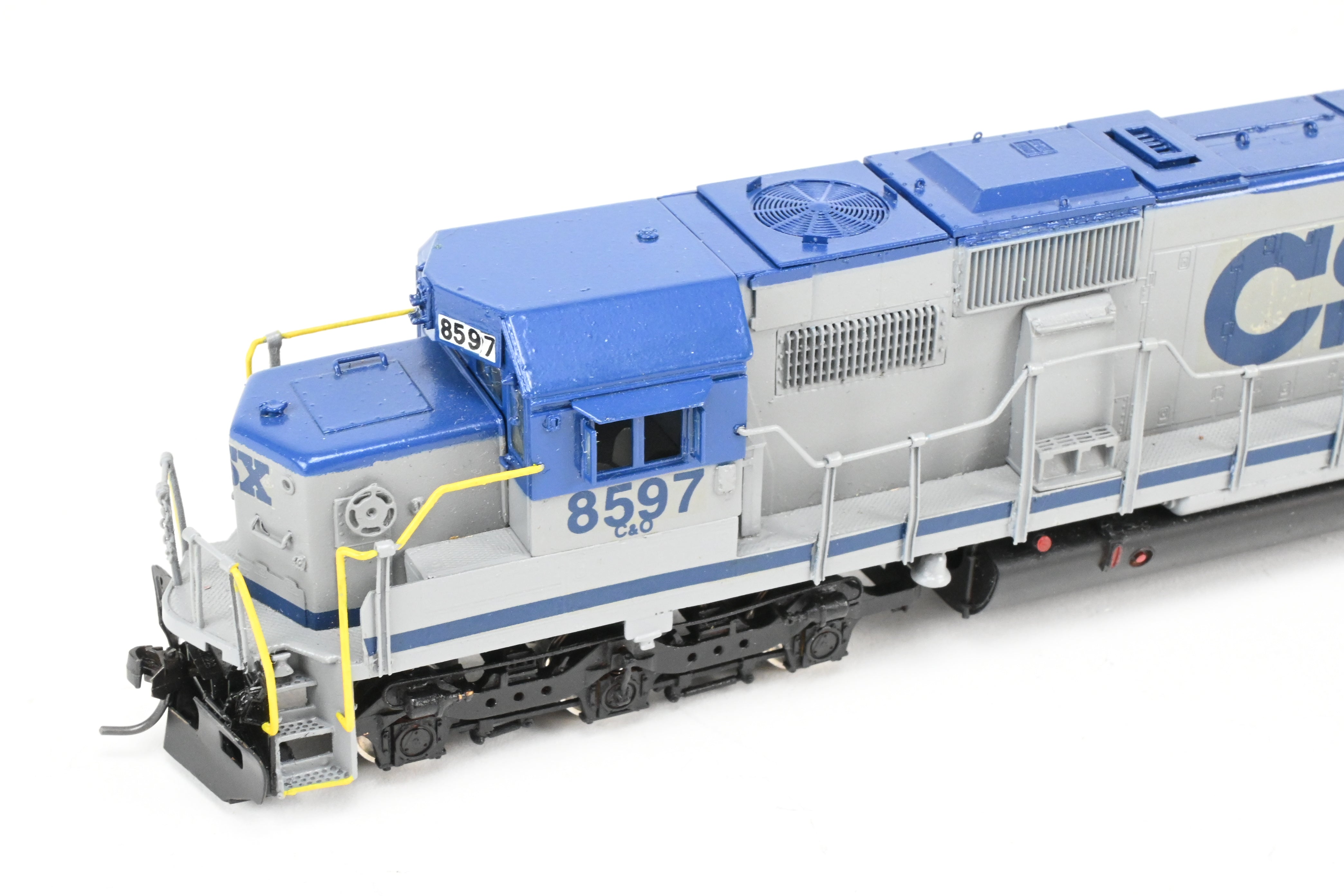 HO Scale Brass Model Train - Overland Models, Inc. CSX Transportation EMD SD50 Low Hood, Formerly Chesapeake & Ohio, Custom Painted in CSX Stealth Scheme
