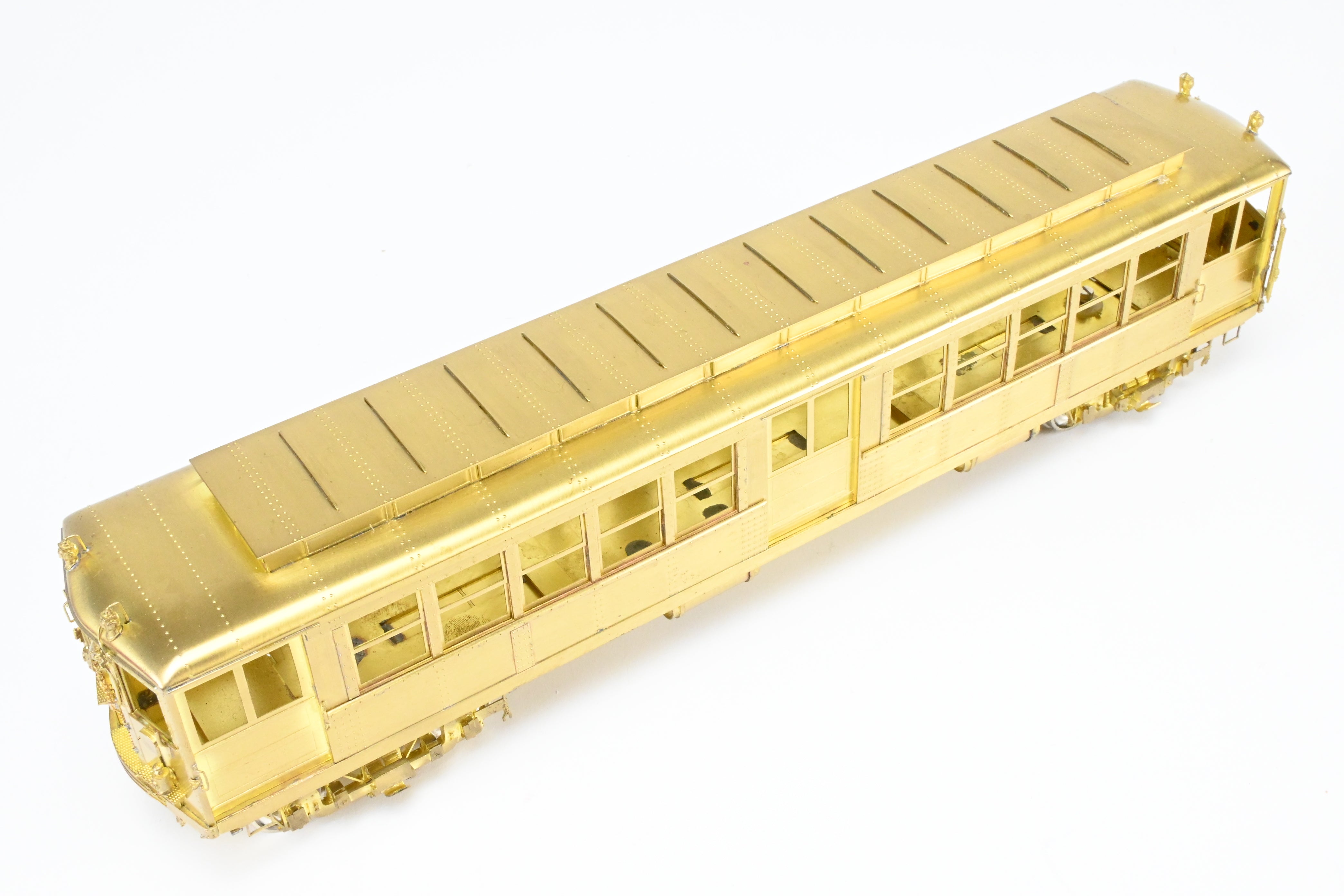 Brass Model of Unpowered Subway Car from the 3650 - 3699 Series of Interborough Rapid Transit (IRT) by MTS Imports Inc., Deck Roof HI - V Type
