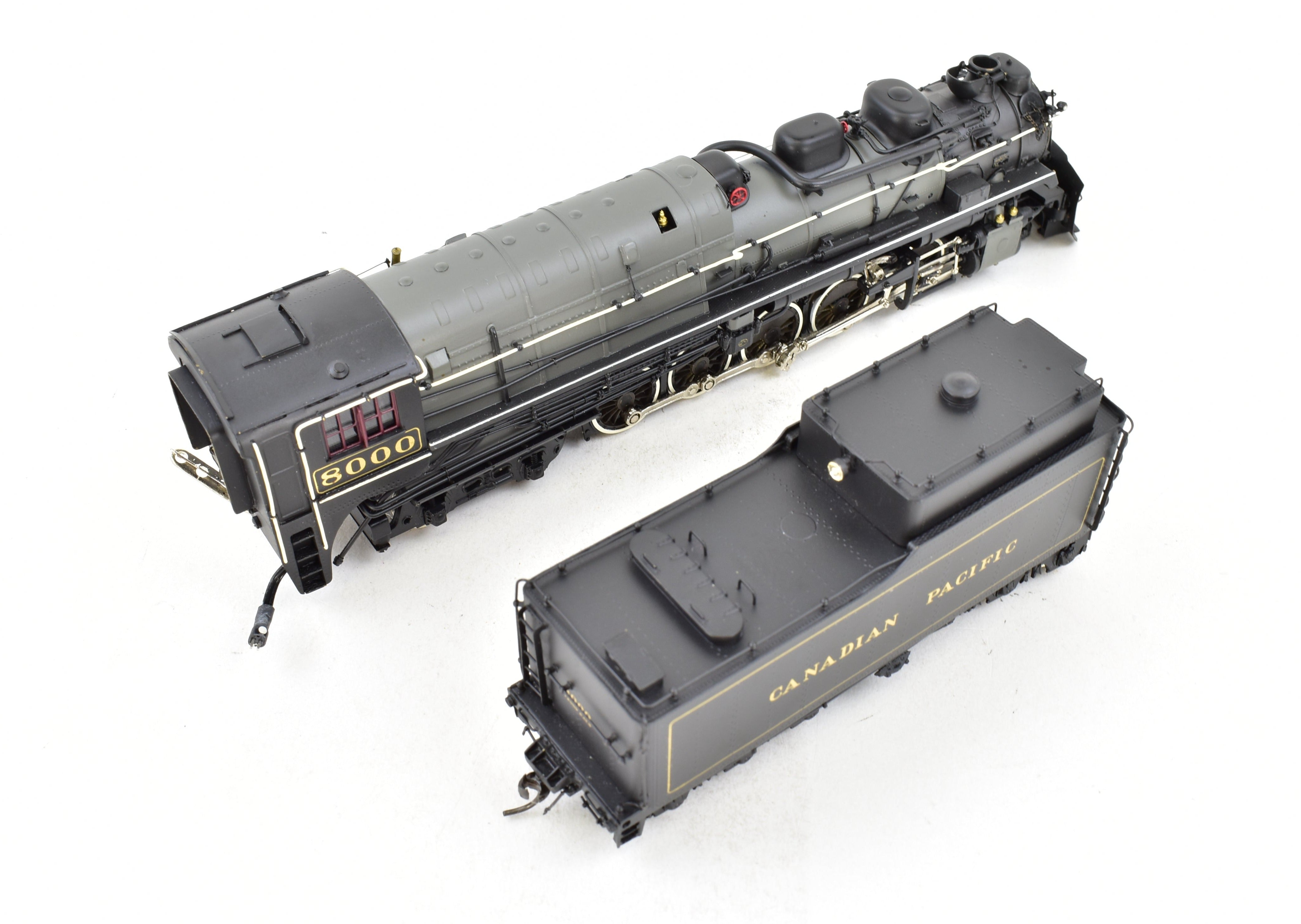 HO Scale Brass Canadian Pacific Railway T4a 2-10-4 Locomotive Model - Totem Models, CP No. 8000