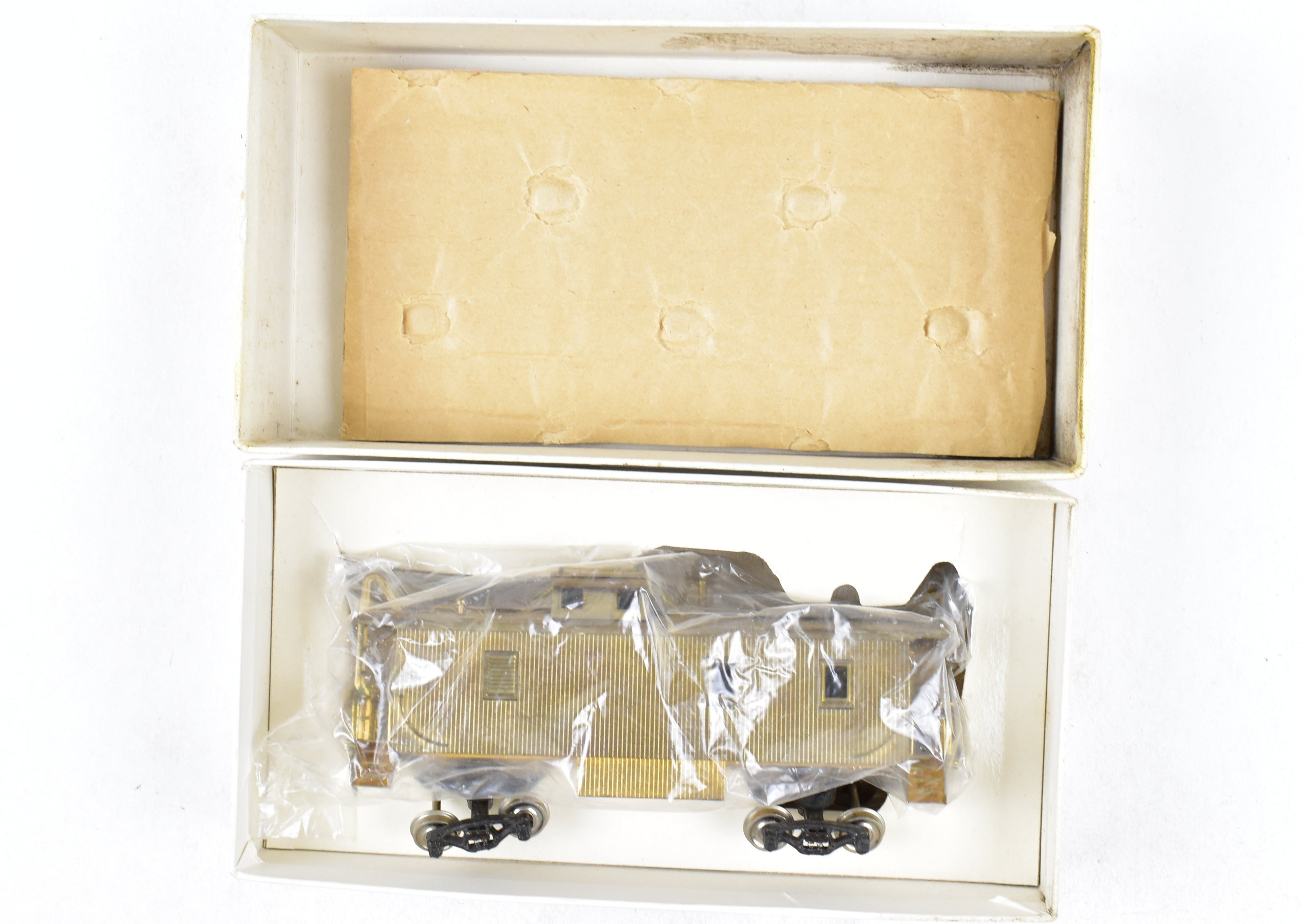 HO Scale Brass Union Pacific CA - 1 Wood Caboose Model by Trains Inc. with Detached Trucks