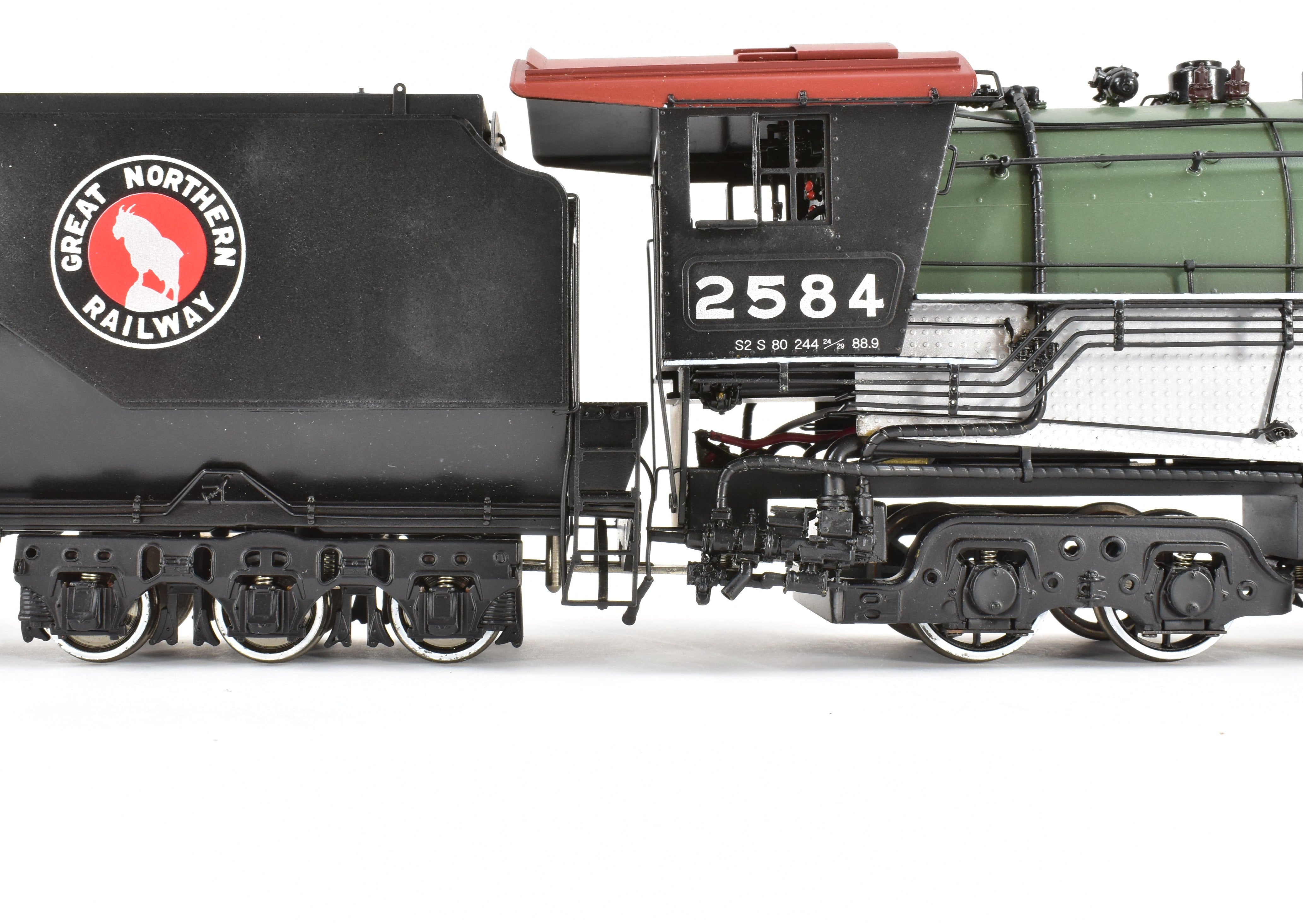O Scale Brass Sunset Models GN Great Northern S - 2 Class 4 - 8 - 4 Factory - Painted No. 2584