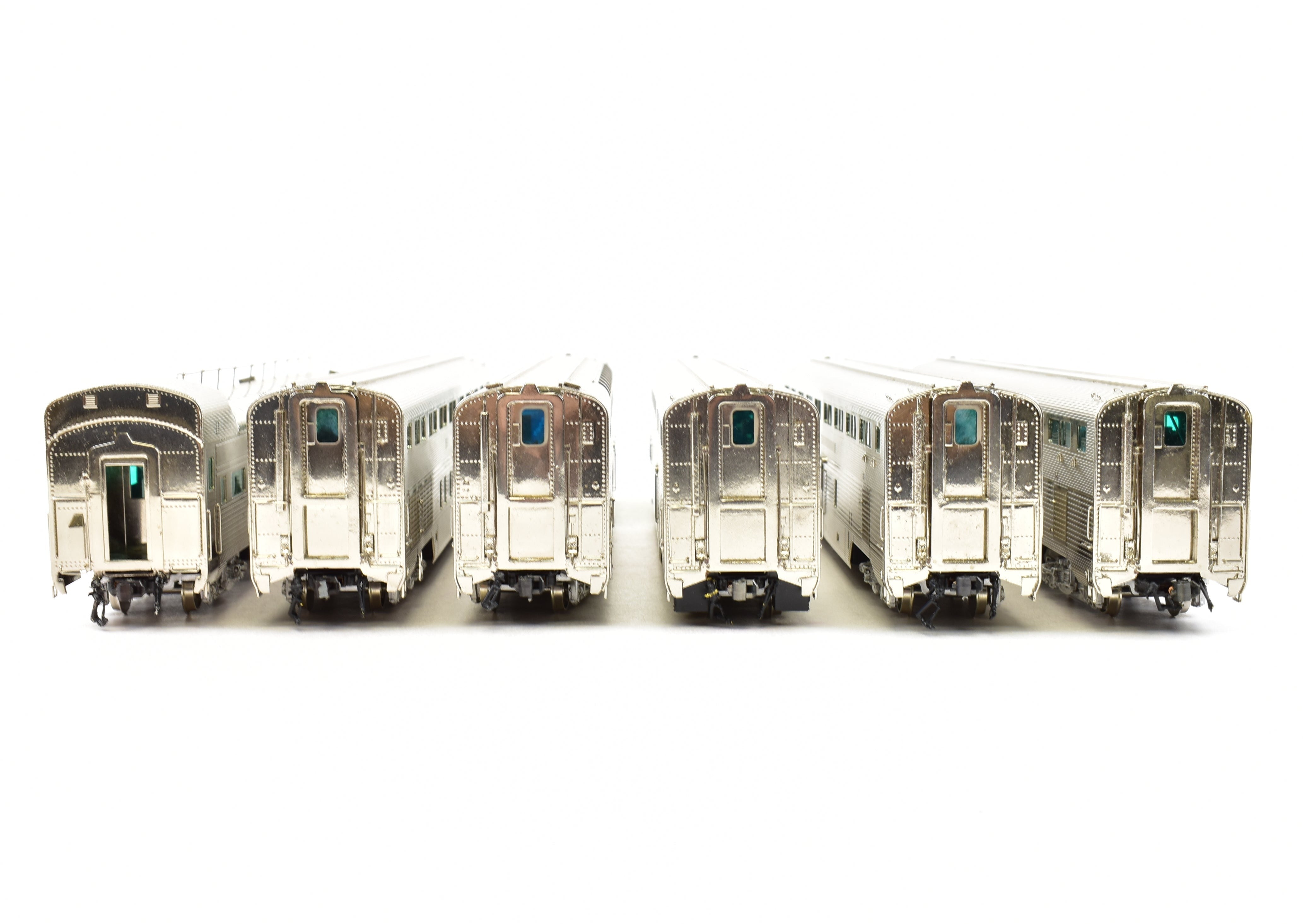 HO Brass CON Hallmark Models ATSF Santa Fe High-Level 6-Car Super Crown Special Revised Set